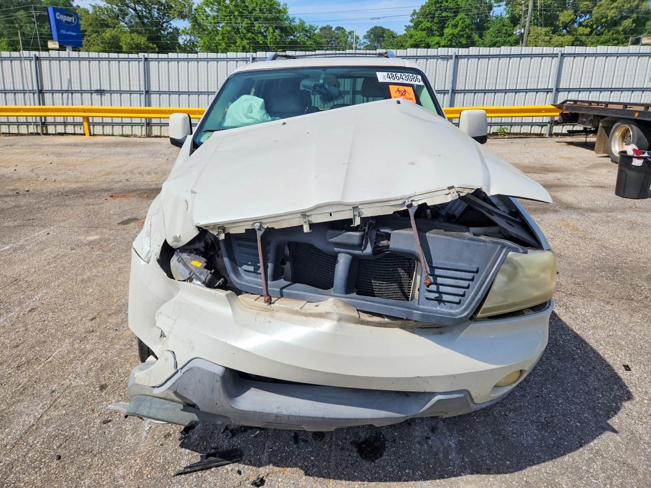 2003 Lincoln Aviator White vin: 5LMEU68H33ZJ01159