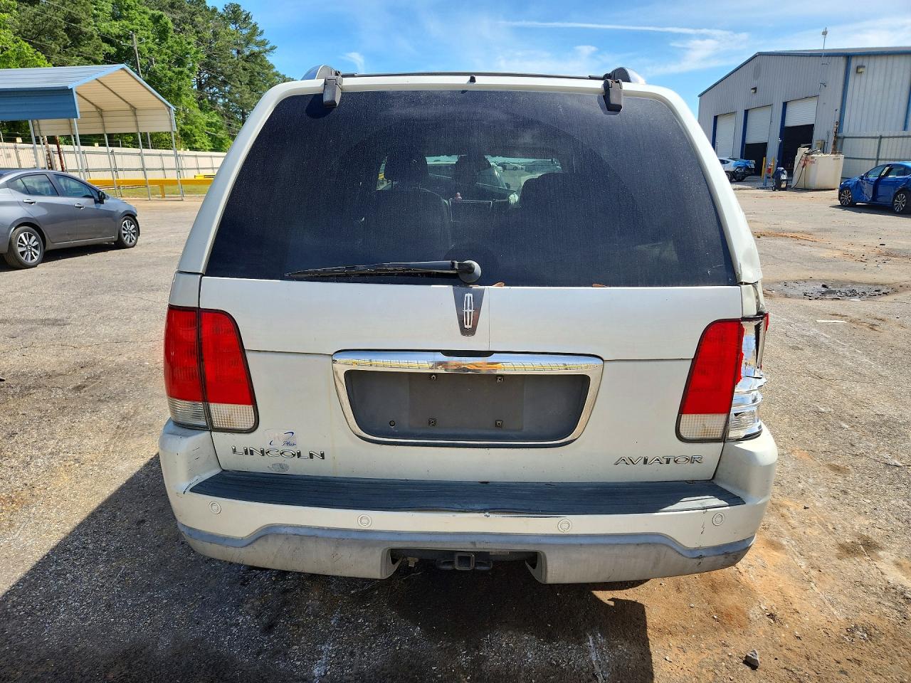 2003 Lincoln Aviator White vin: 5LMEU68H33ZJ01159