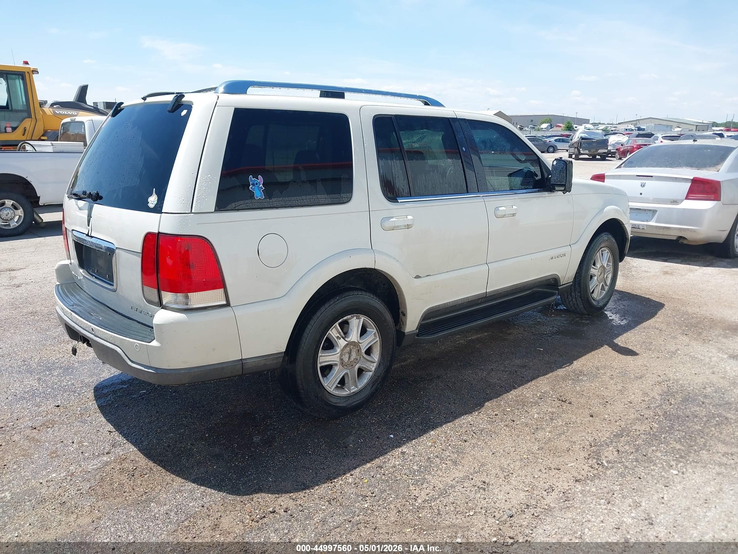 2003 Lincoln Aviator   White vin: 5LMEU68H53ZJ48712
