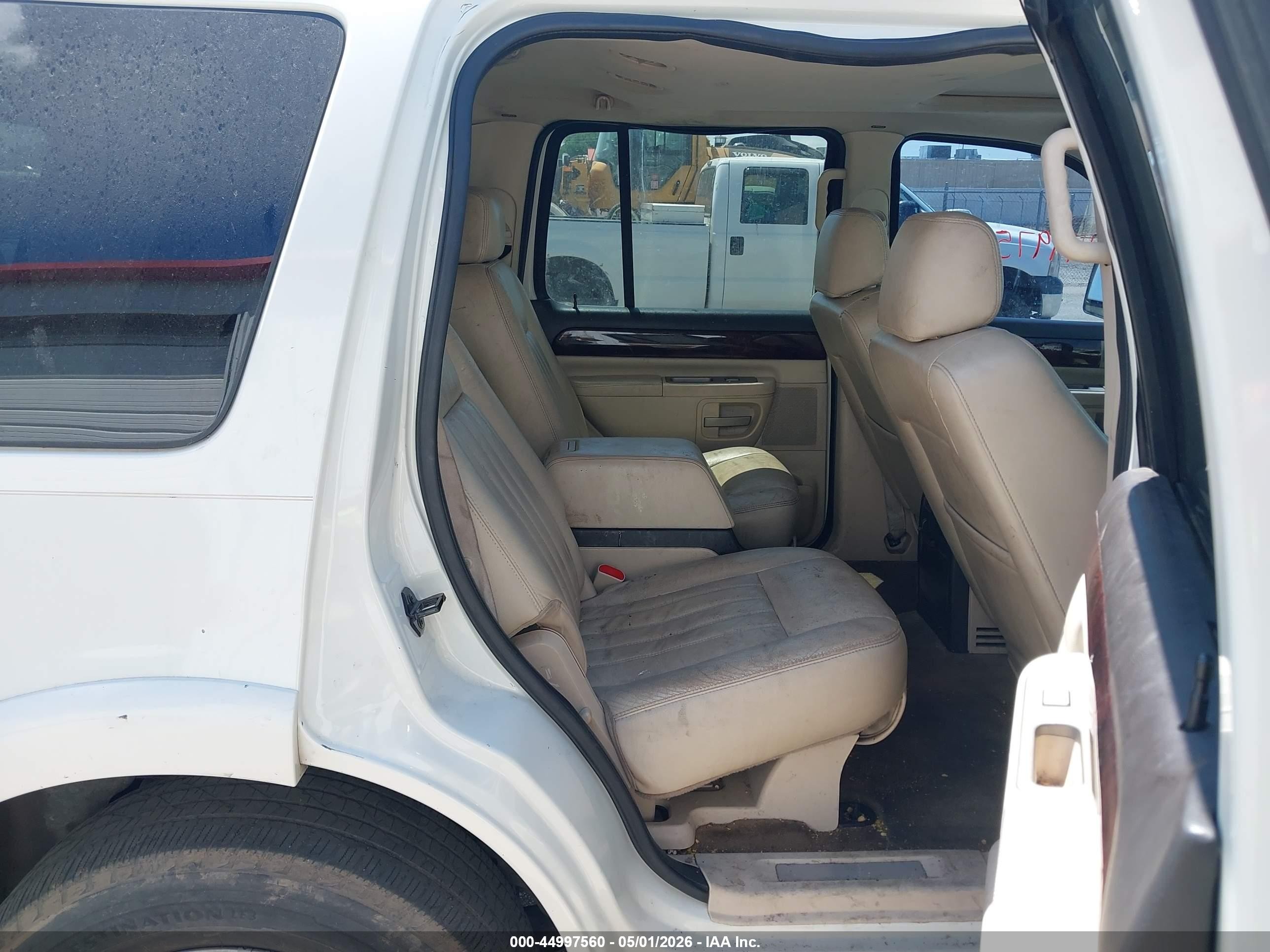 2003 Lincoln Aviator   White vin: 5LMEU68H53ZJ48712