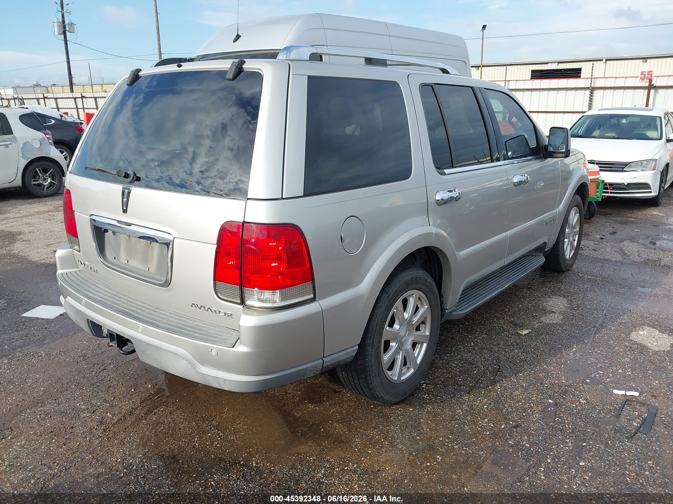 2003 Lincoln Aviator   Silver vin: 5LMEU68H93ZJ45988