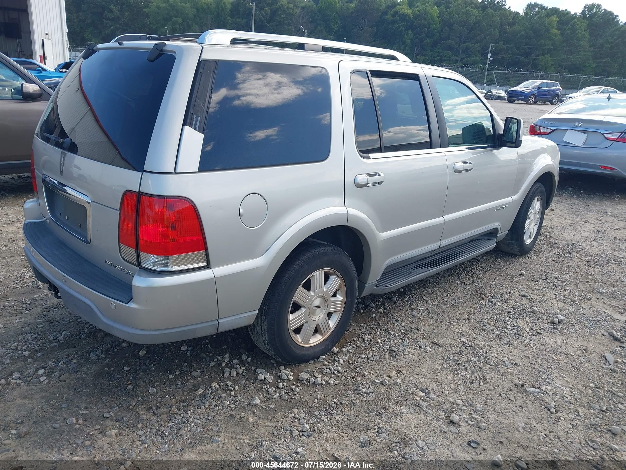 2003 Lincoln Aviator   Серый vin: 5LMEU78H63ZJ01565
