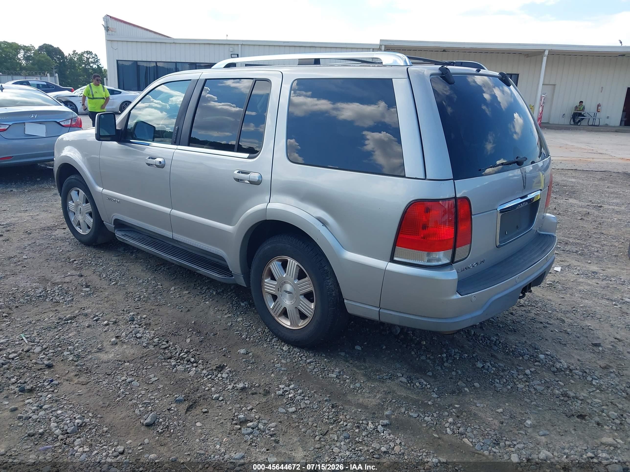 2003 Lincoln Aviator   Серый vin: 5LMEU78H63ZJ01565