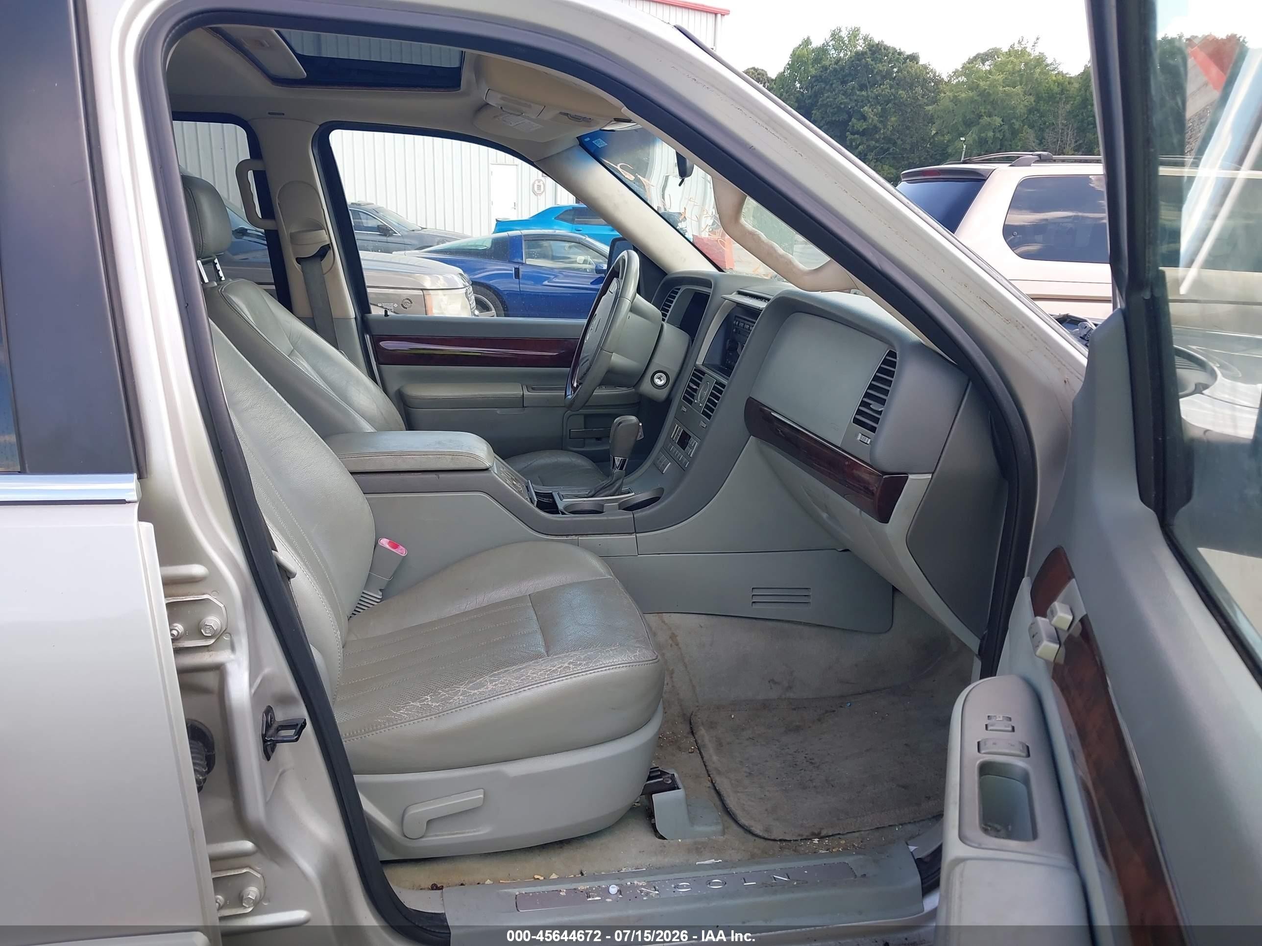 2003 Lincoln Aviator   Серый vin: 5LMEU78H63ZJ01565