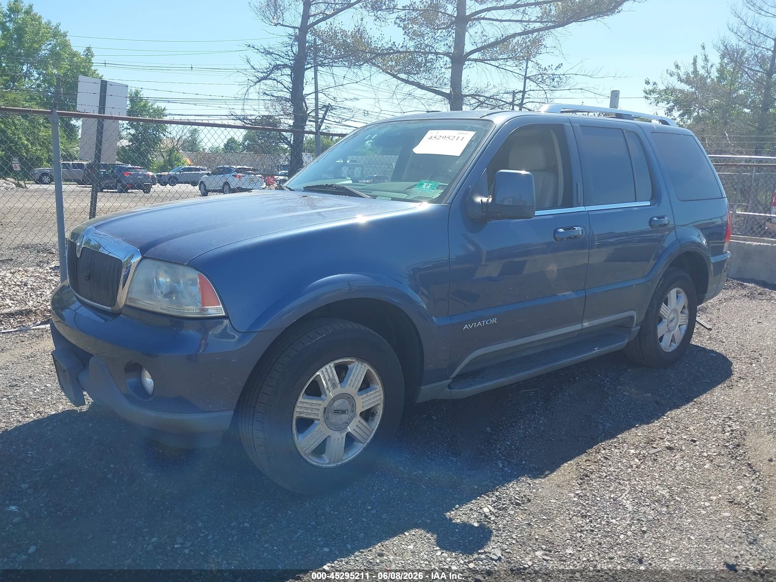 2003 Lincoln Aviator   Blue vin: 5LMEU78H93ZJ32518