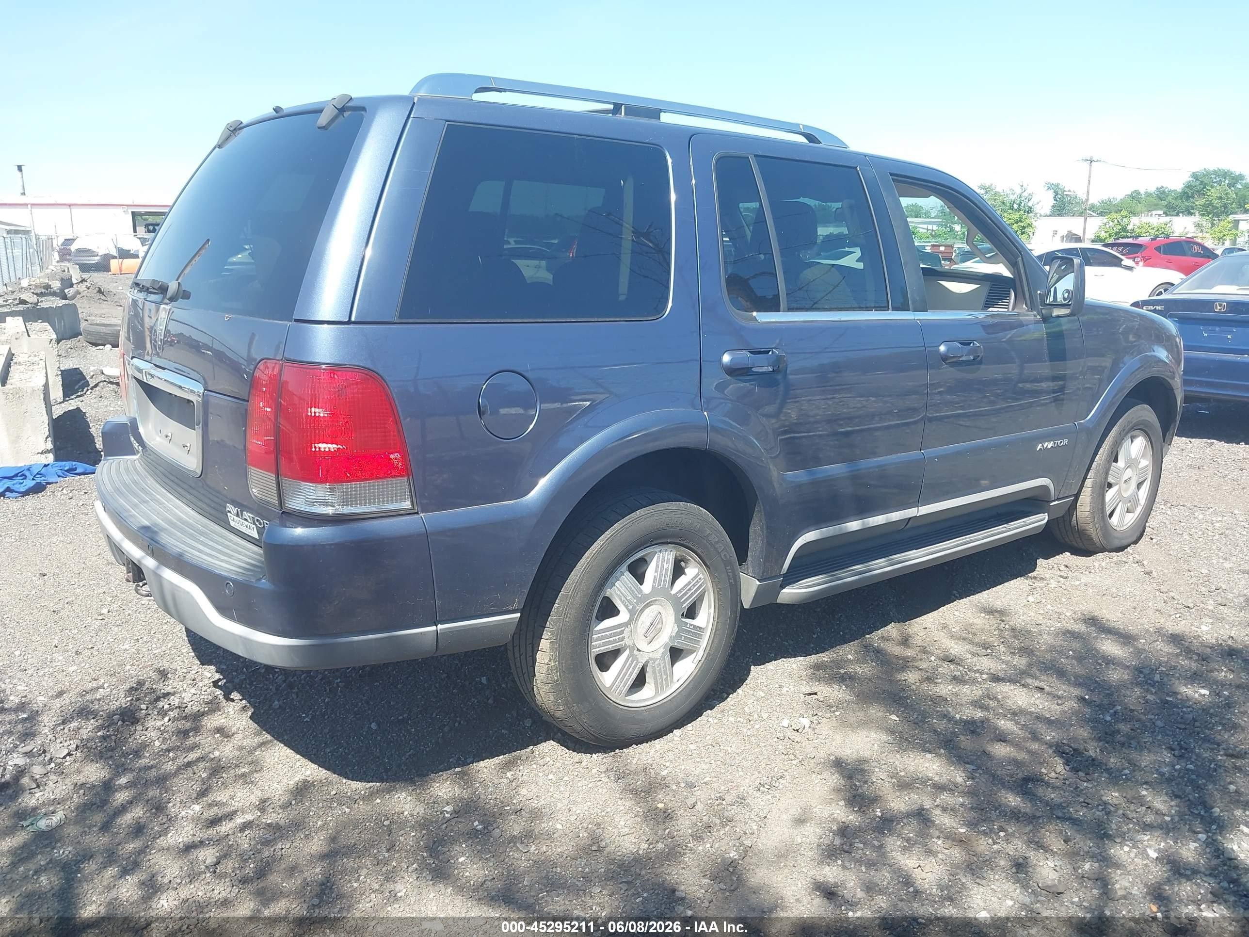 2003 Lincoln Aviator   Blue vin: 5LMEU78H93ZJ32518