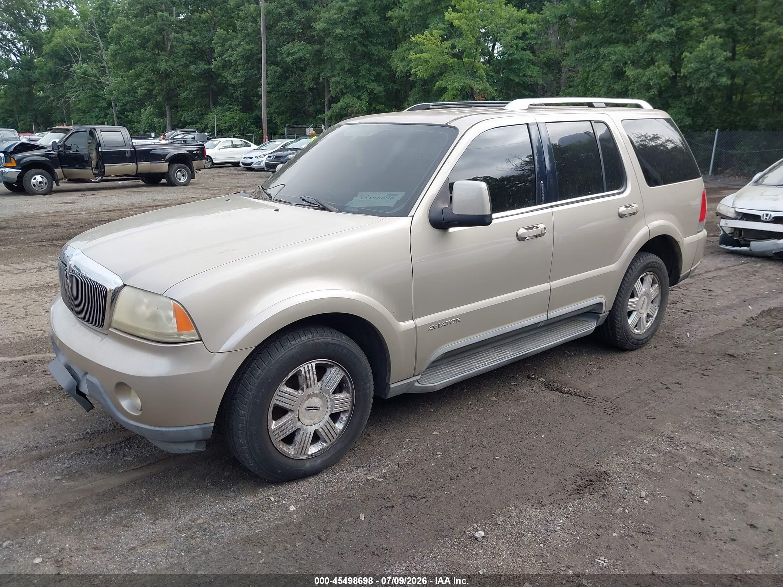2005 Lincoln Aviator   Gold vin: 5LMEU88H25ZJ10921
