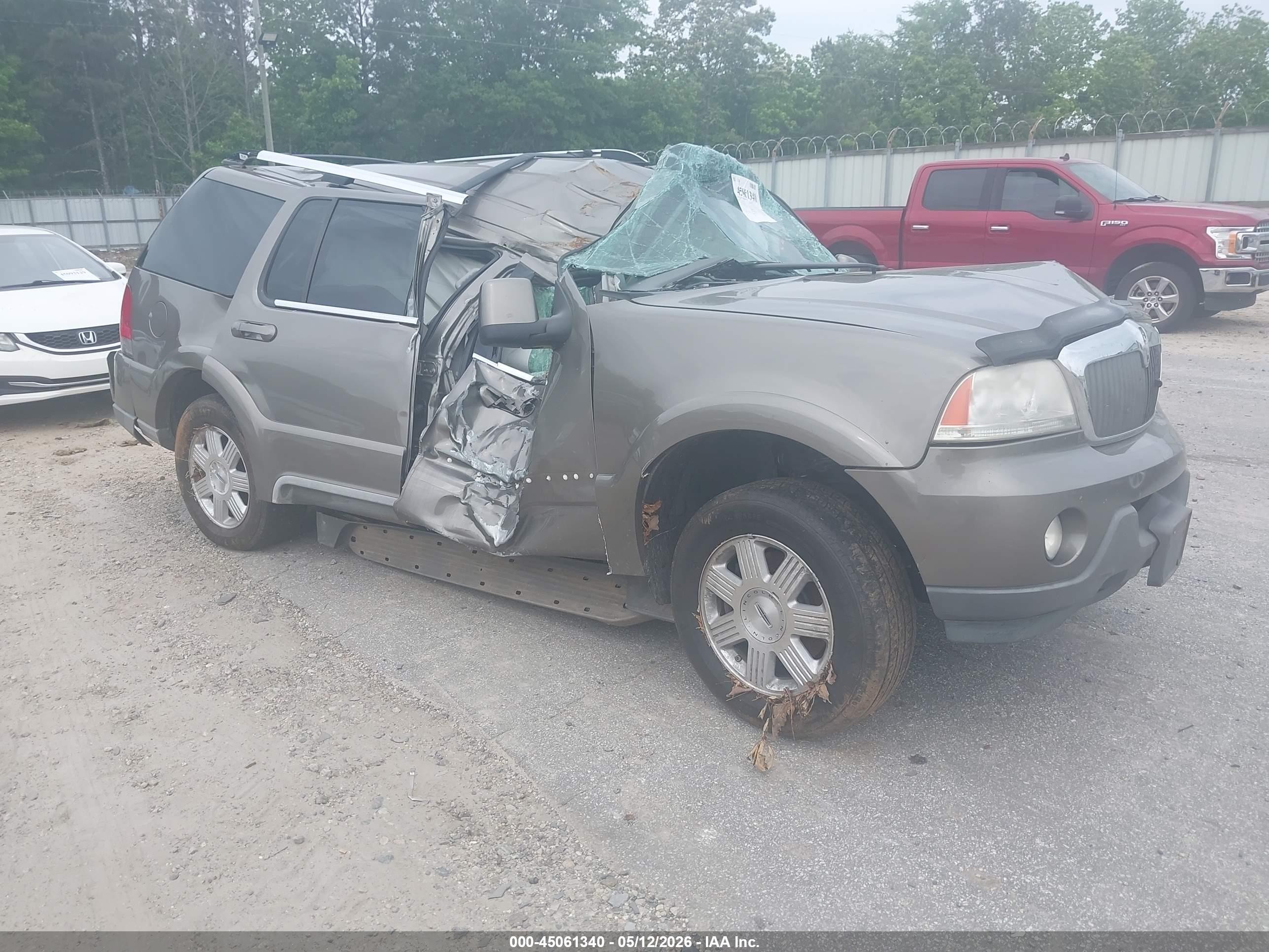 2004 Lincoln Aviator   Pewter vin: 5LMEU88H34ZJ07668