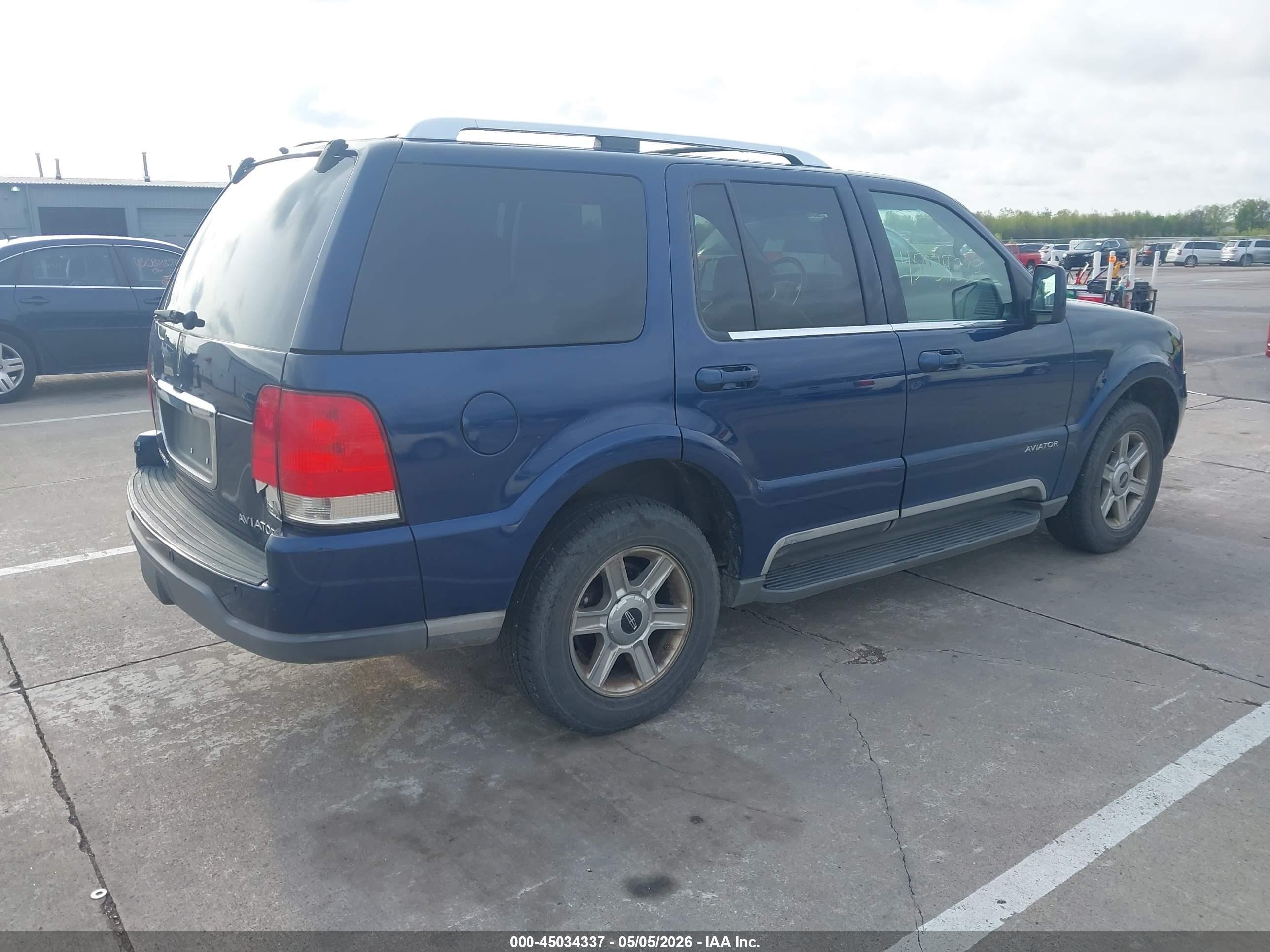 2005 Lincoln Aviator   Синий vin: 5LMEU88H45ZJ12167