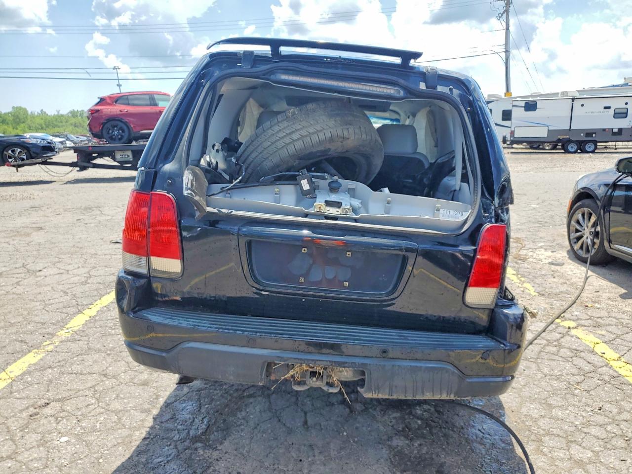 2005 Lincoln Aviator Black vin: 5LMEU88H55ZJ29088