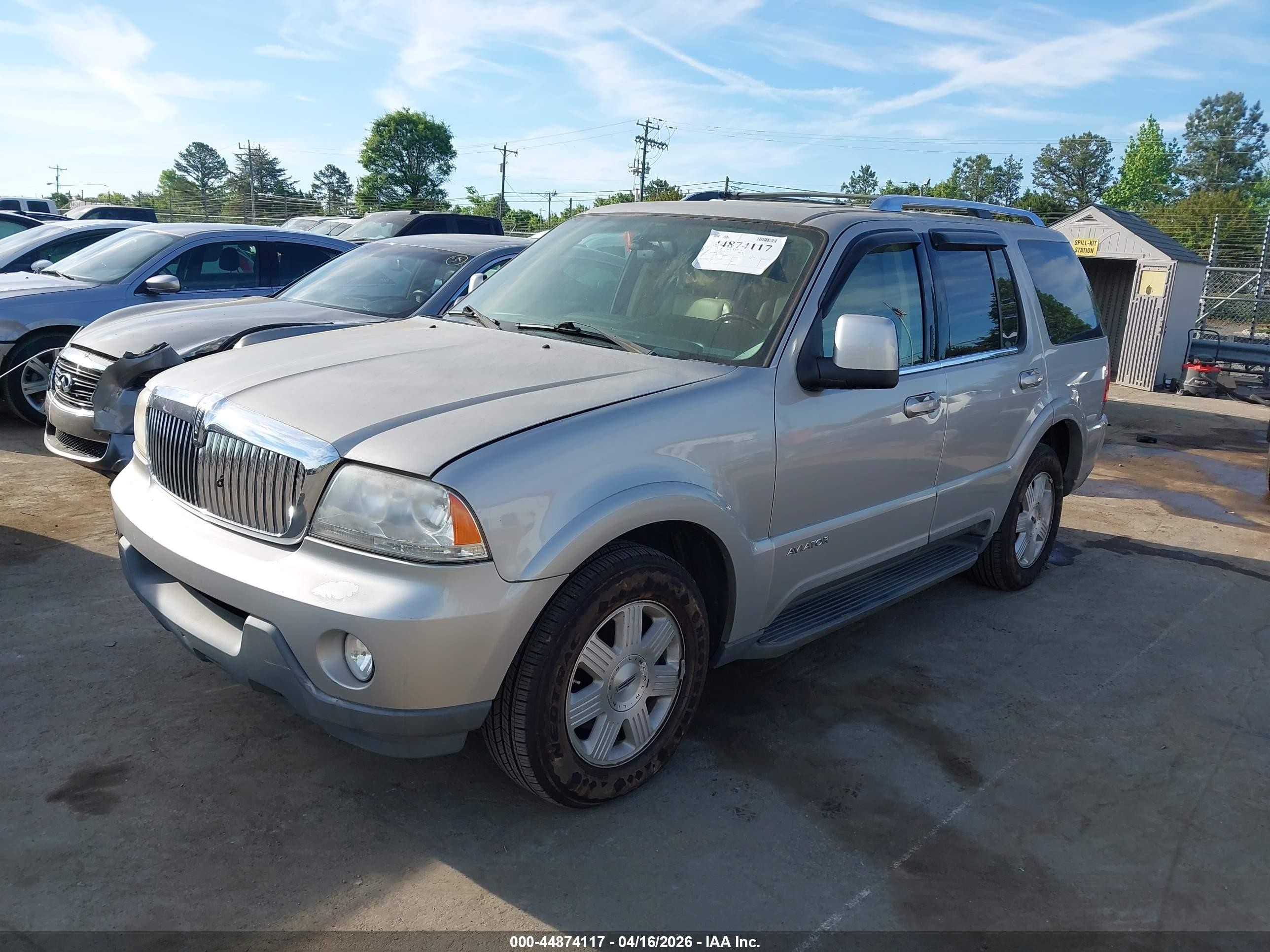 2005 Lincoln Aviator   Silver vin: 5LMEU88H65ZJ28824