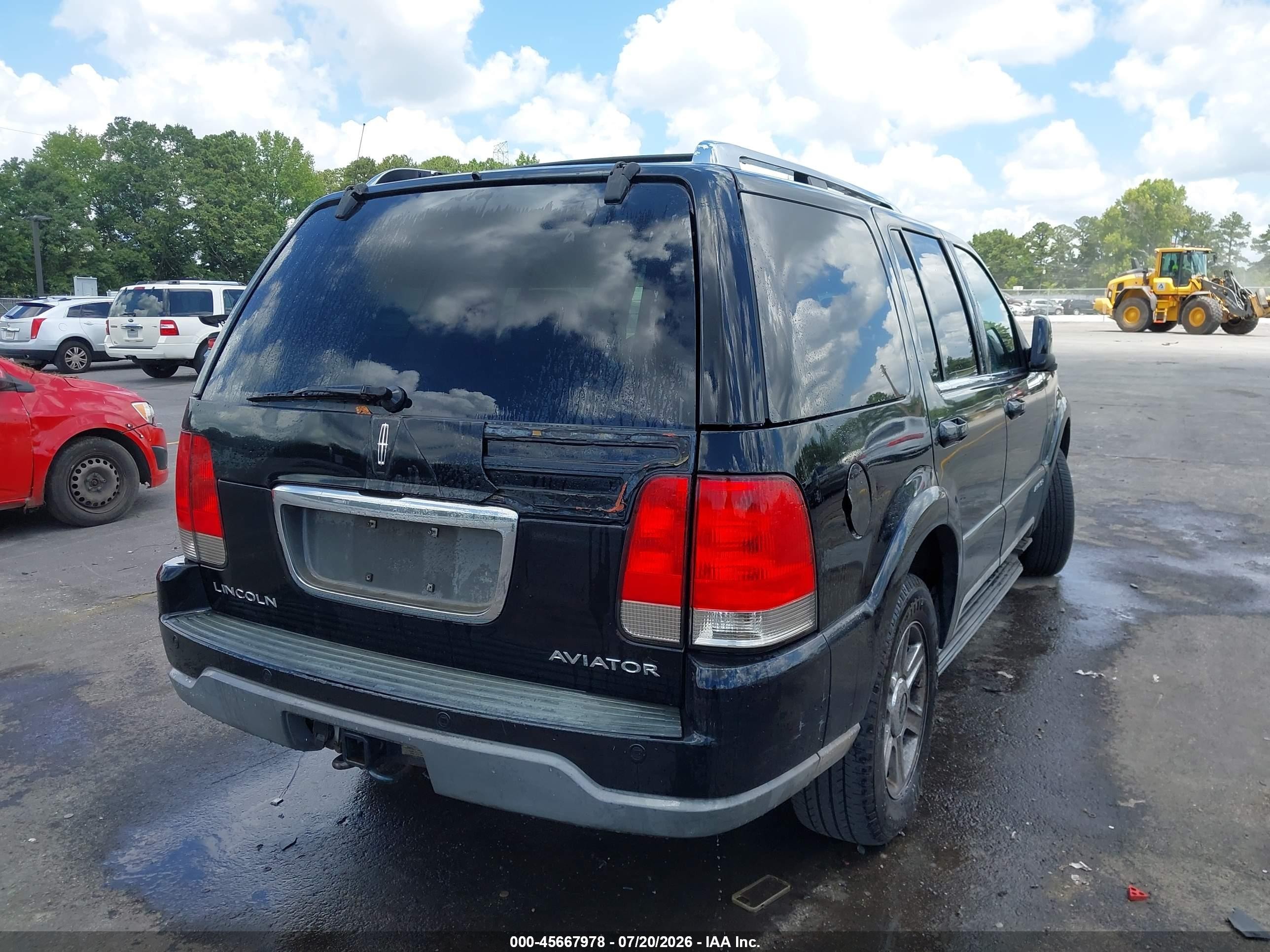 2005 Lincoln Aviator   Black vin: 5LMEU88H75ZJ26158