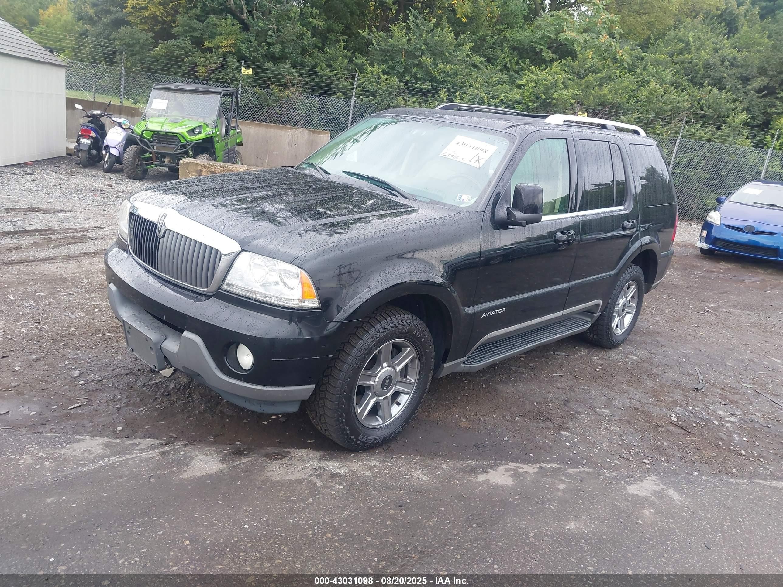 2004 Lincoln Aviator   Black vin: 5LMEU88HX4ZJ40120