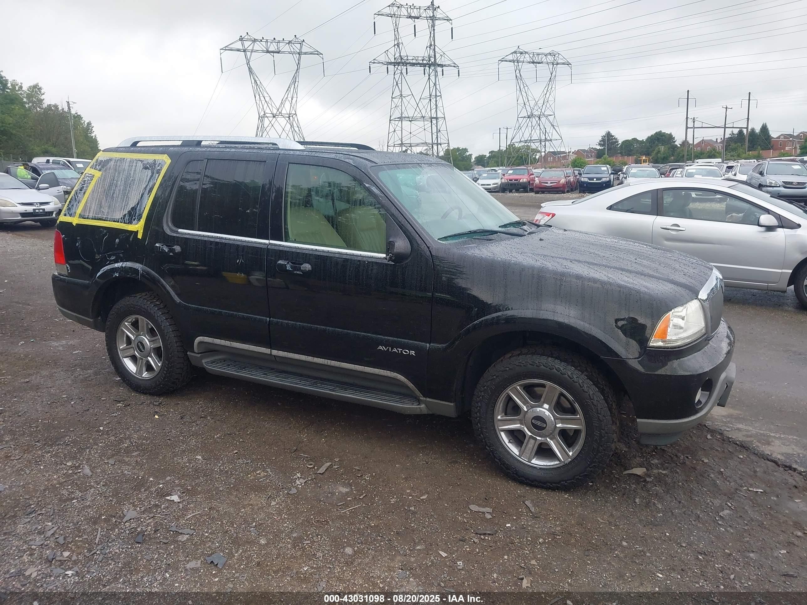 2004 Lincoln Aviator   Black vin: 5LMEU88HX4ZJ40120