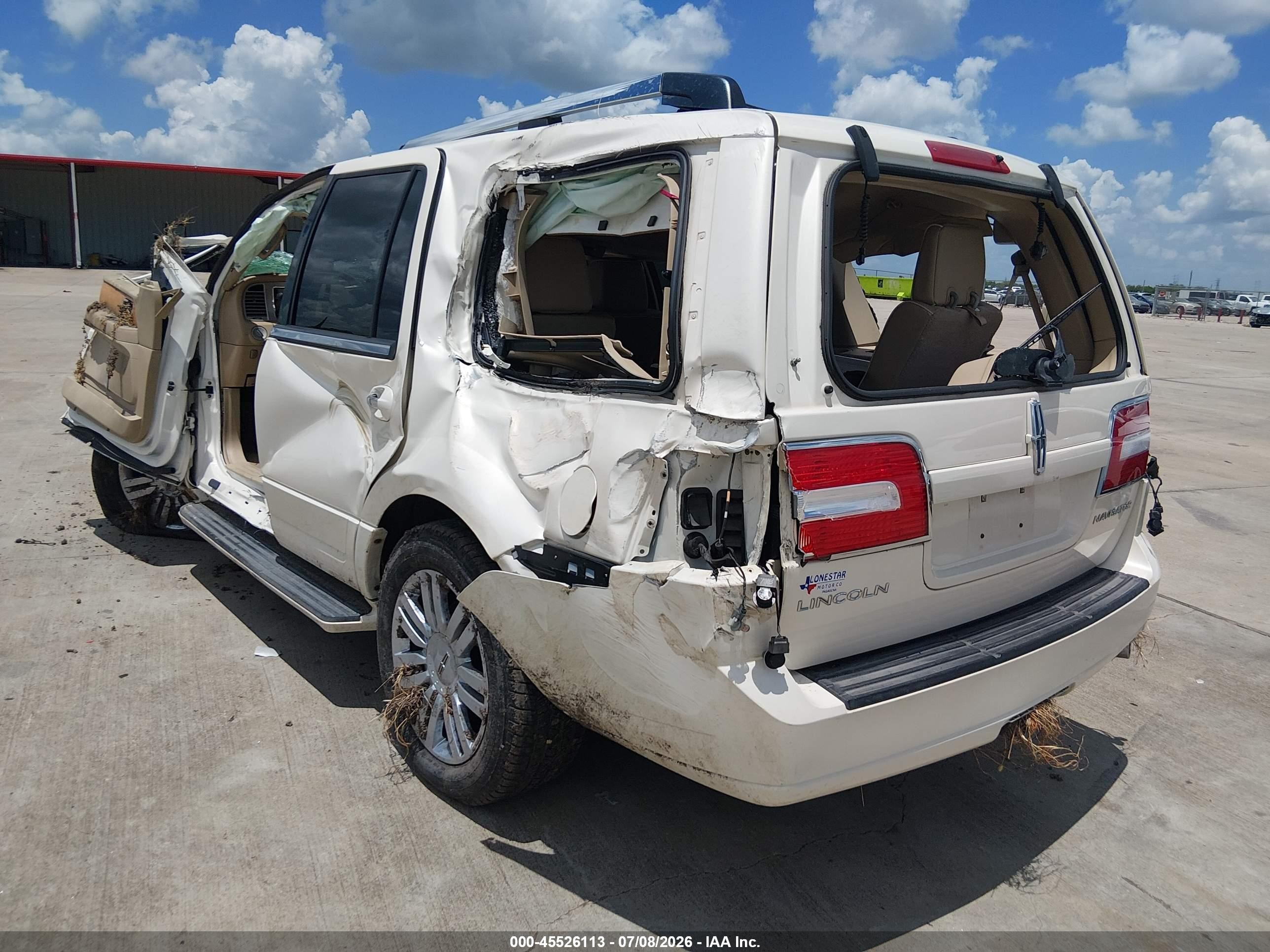 2007 Lincoln Navigator Ultimate White vin: 5LMFU27507LJ16053