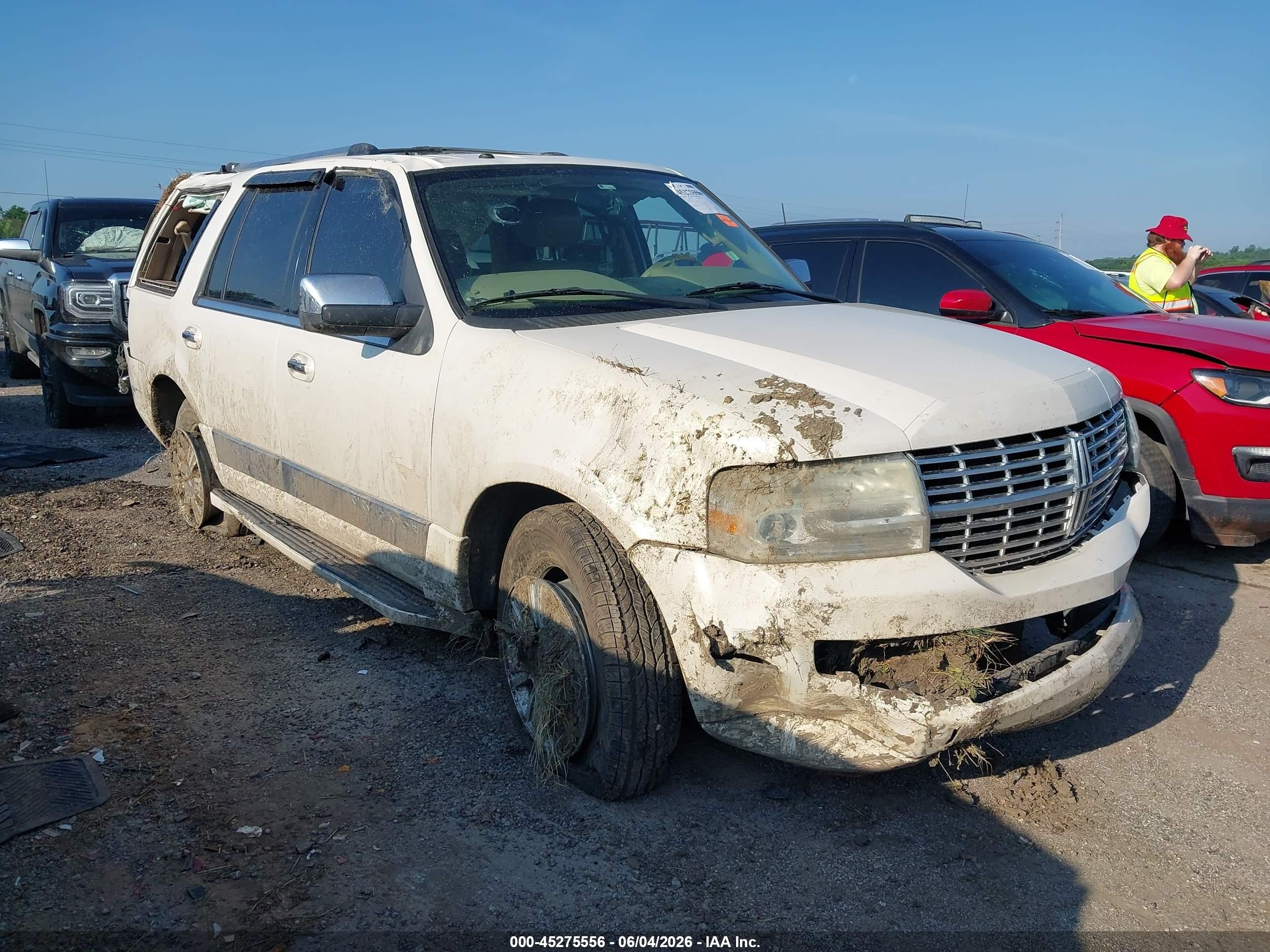 2007 Lincoln Navigator Ultimate White vin: 5LMFU27547LJ13110