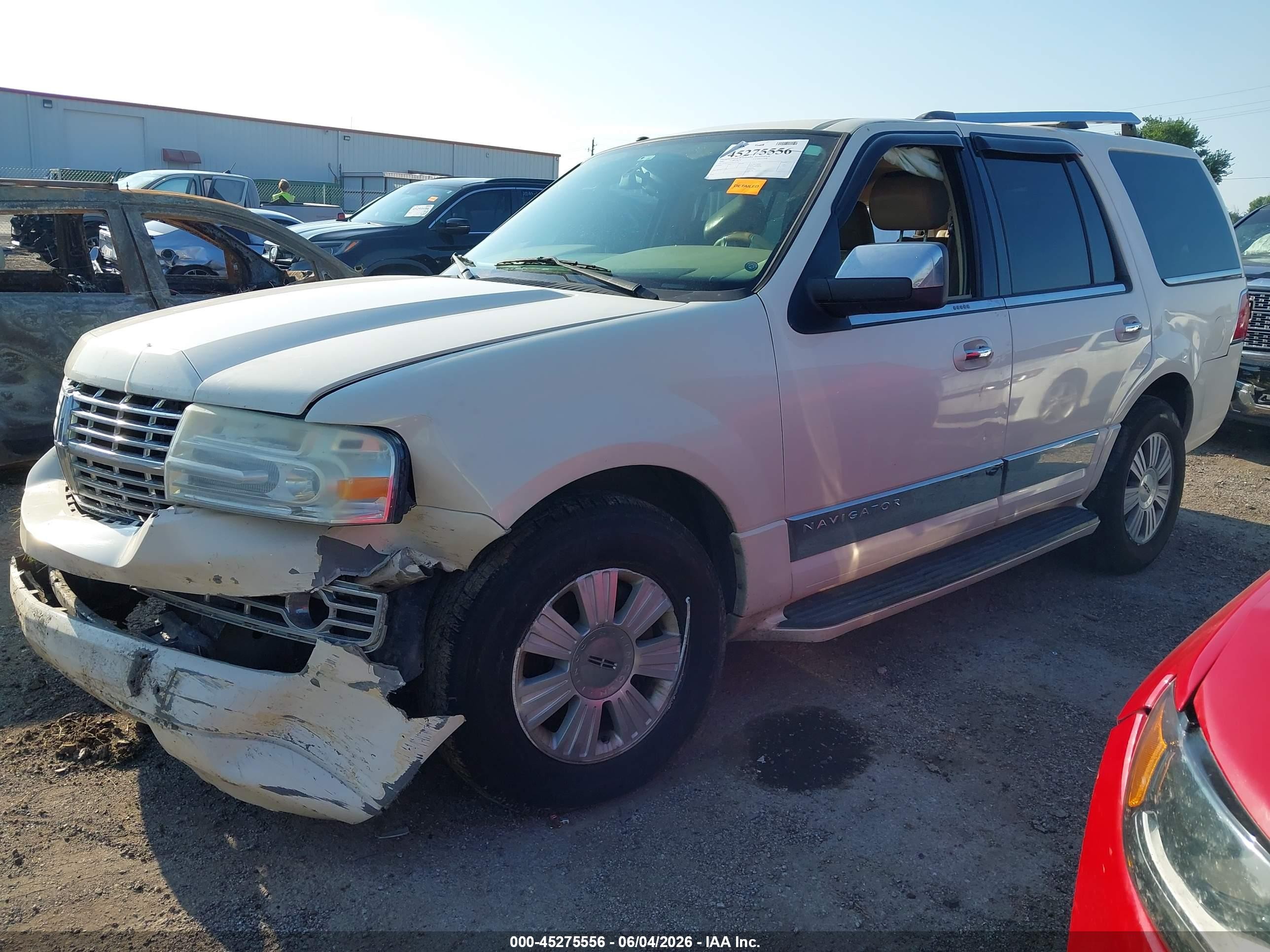 2007 Lincoln Navigator Ultimate White vin: 5LMFU27547LJ13110
