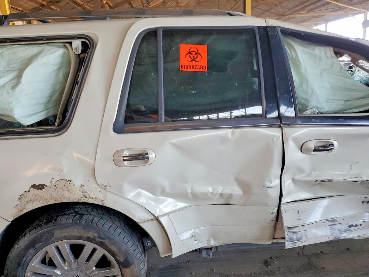 2008 Lincoln Navigator White vin: 5LMFU27548LJ07471
