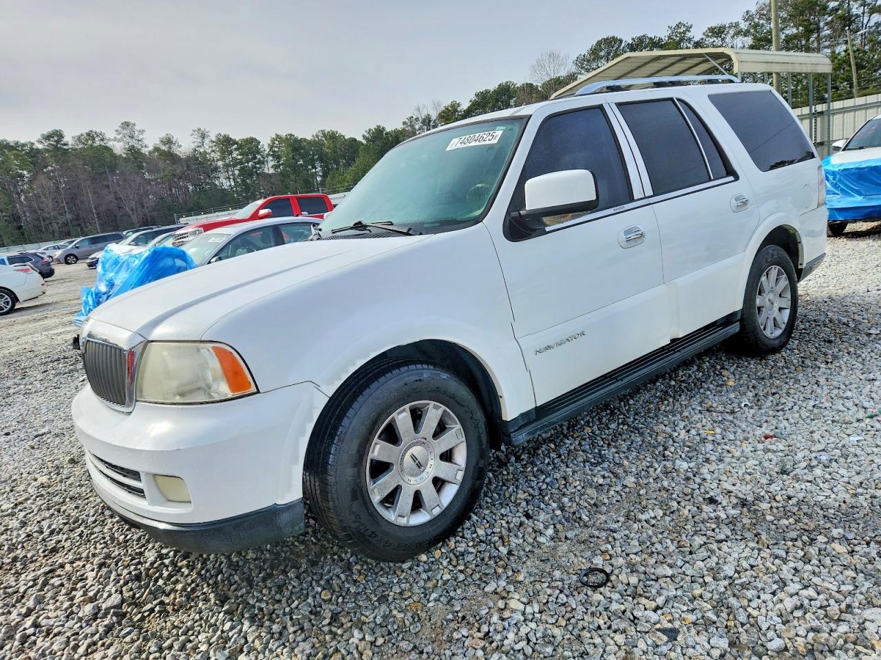 2005 Lincoln Navigator White vin: 5LMFU27555LJ15056