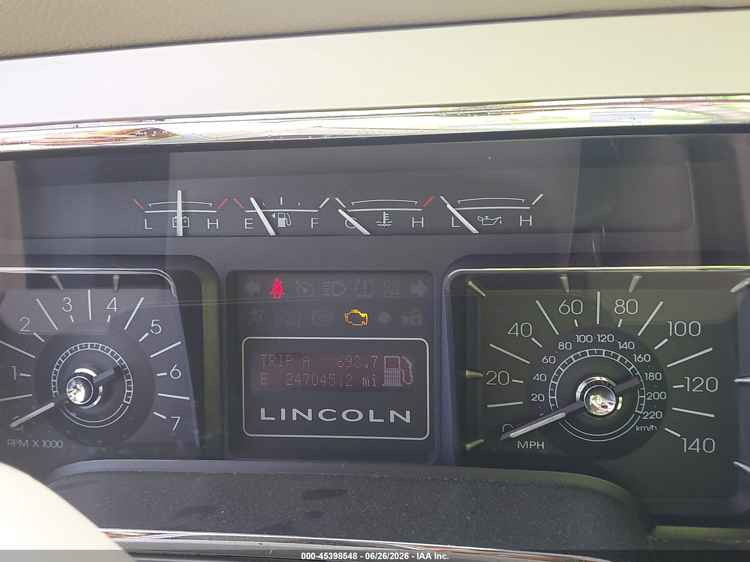 2008 Lincoln Navigator   Tan vin: 5LMFU27558LJ02490