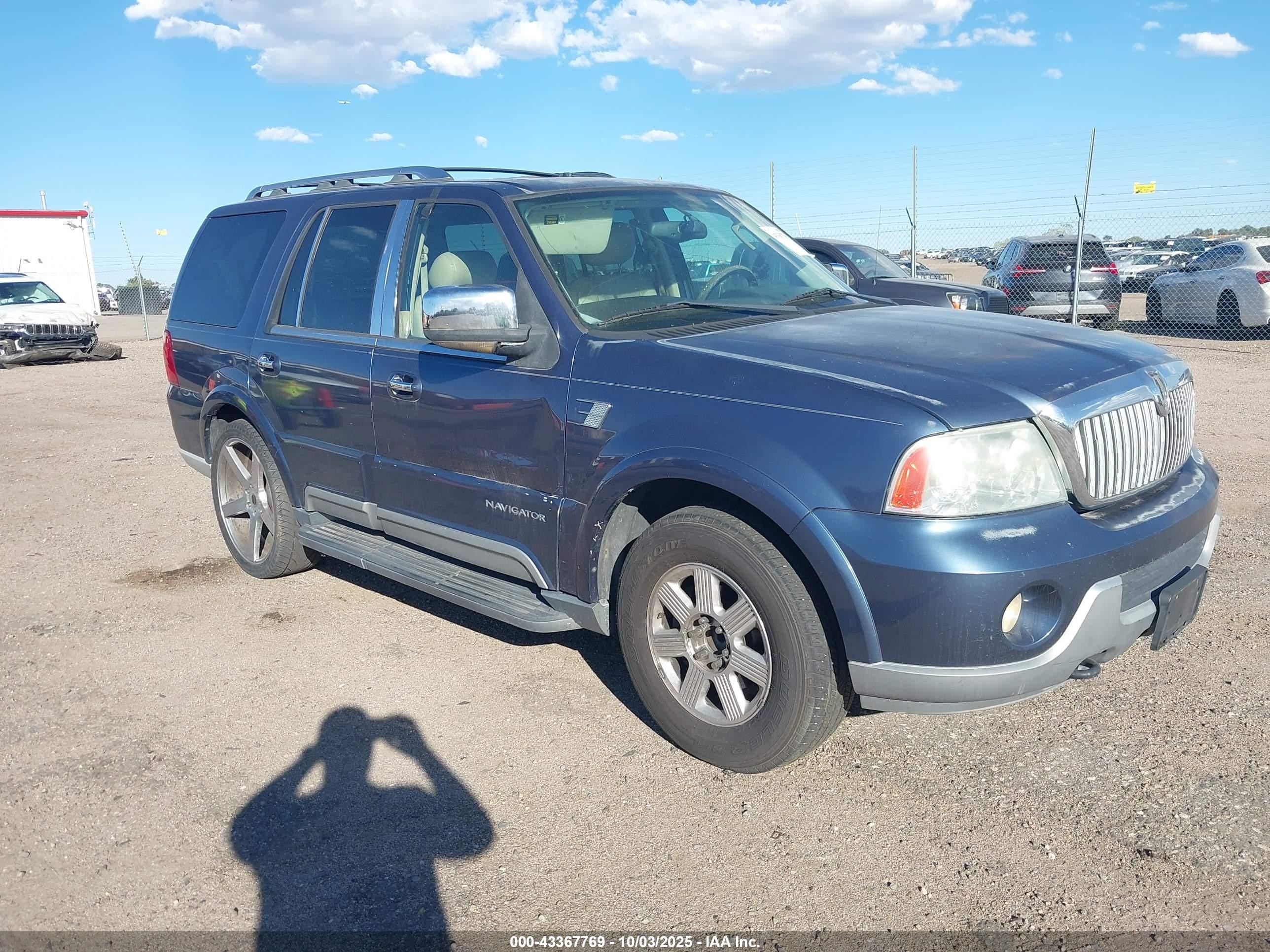 2003 Lincoln Navigator   Light Blue vin: 5LMFU27R23LJ48905