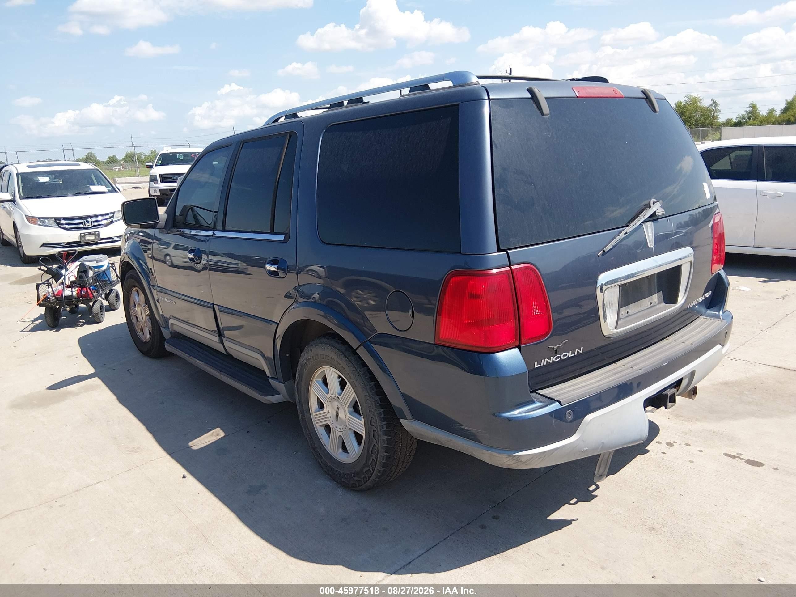 2003 Lincoln Navigator Blue vin: 5LMFU27R63LJ06401