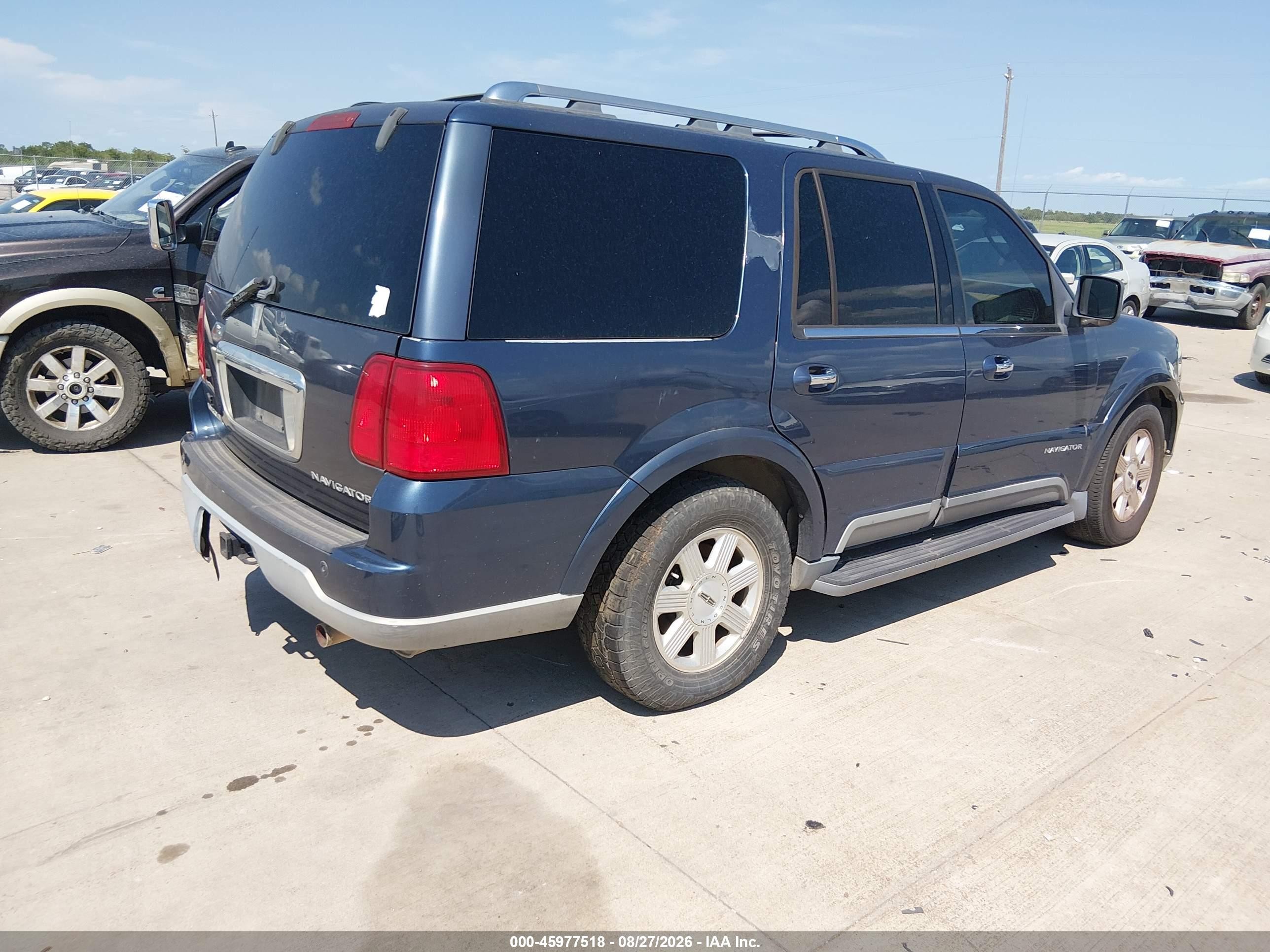 2003 Lincoln Navigator Blue vin: 5LMFU27R63LJ06401