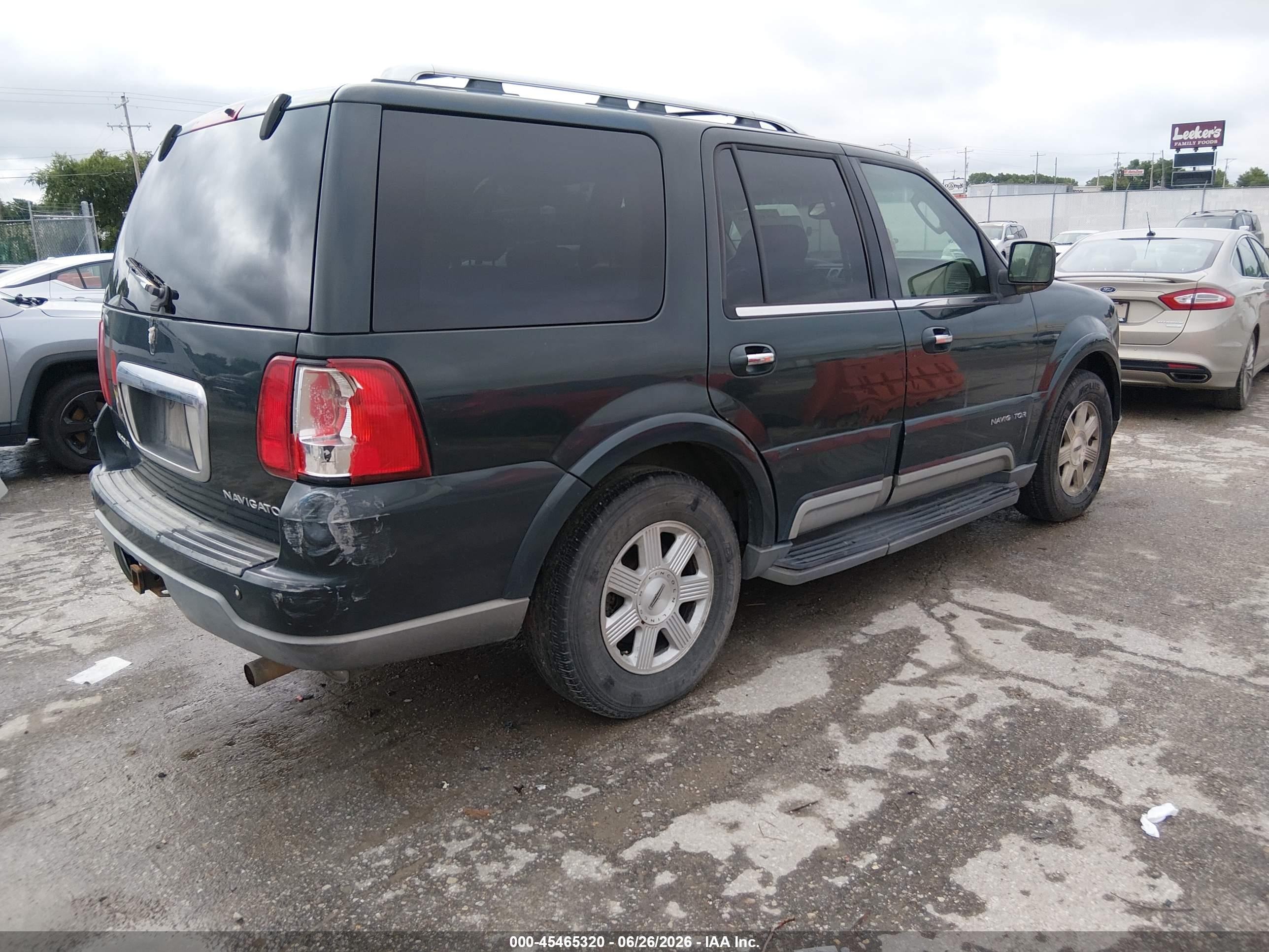 2003 Lincoln Navigator   Green vin: 5LMFU27R73LJ06097