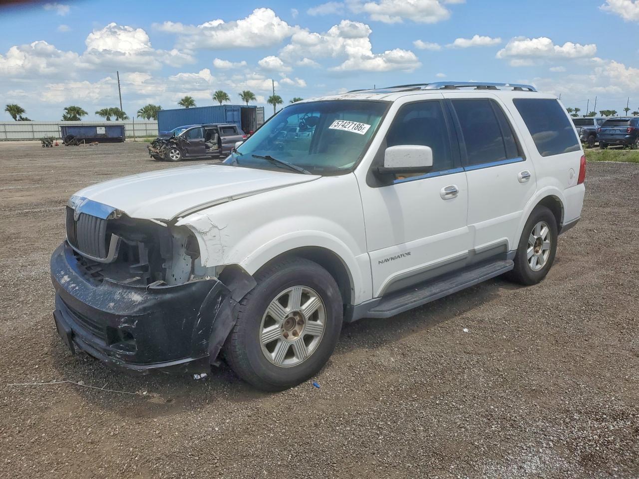 2003 Lincoln Navigator White vin: 5LMFU27R73LJ12756