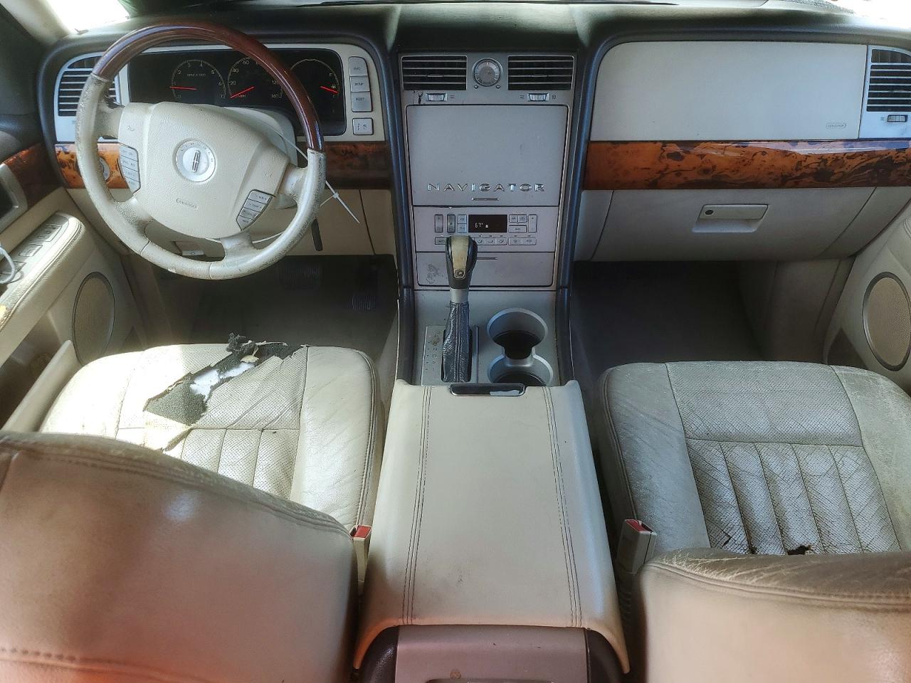 2003 Lincoln Navigator White vin: 5LMFU27R73LJ12756