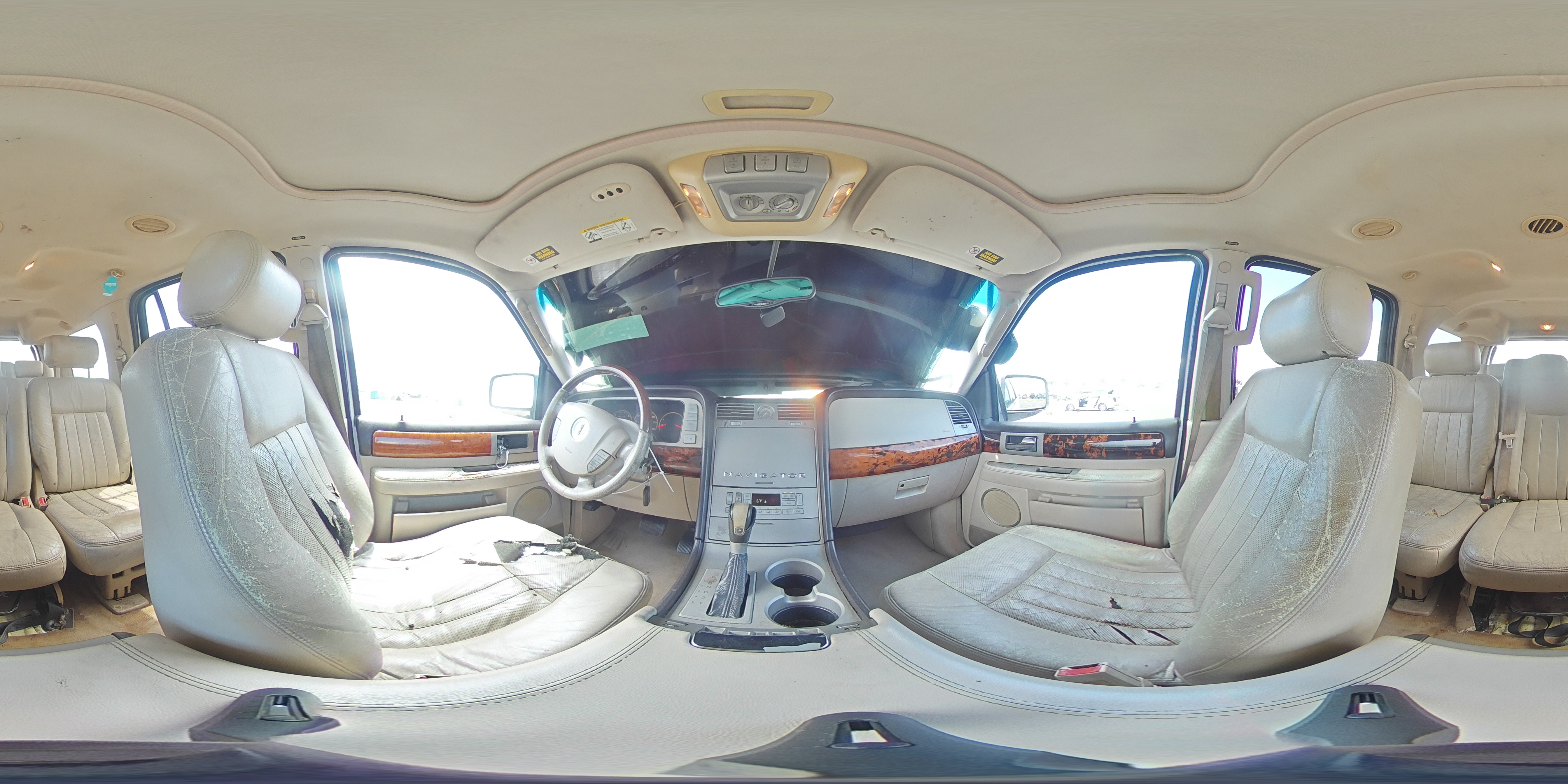 2003 Lincoln Navigator White vin: 5LMFU27R73LJ12756