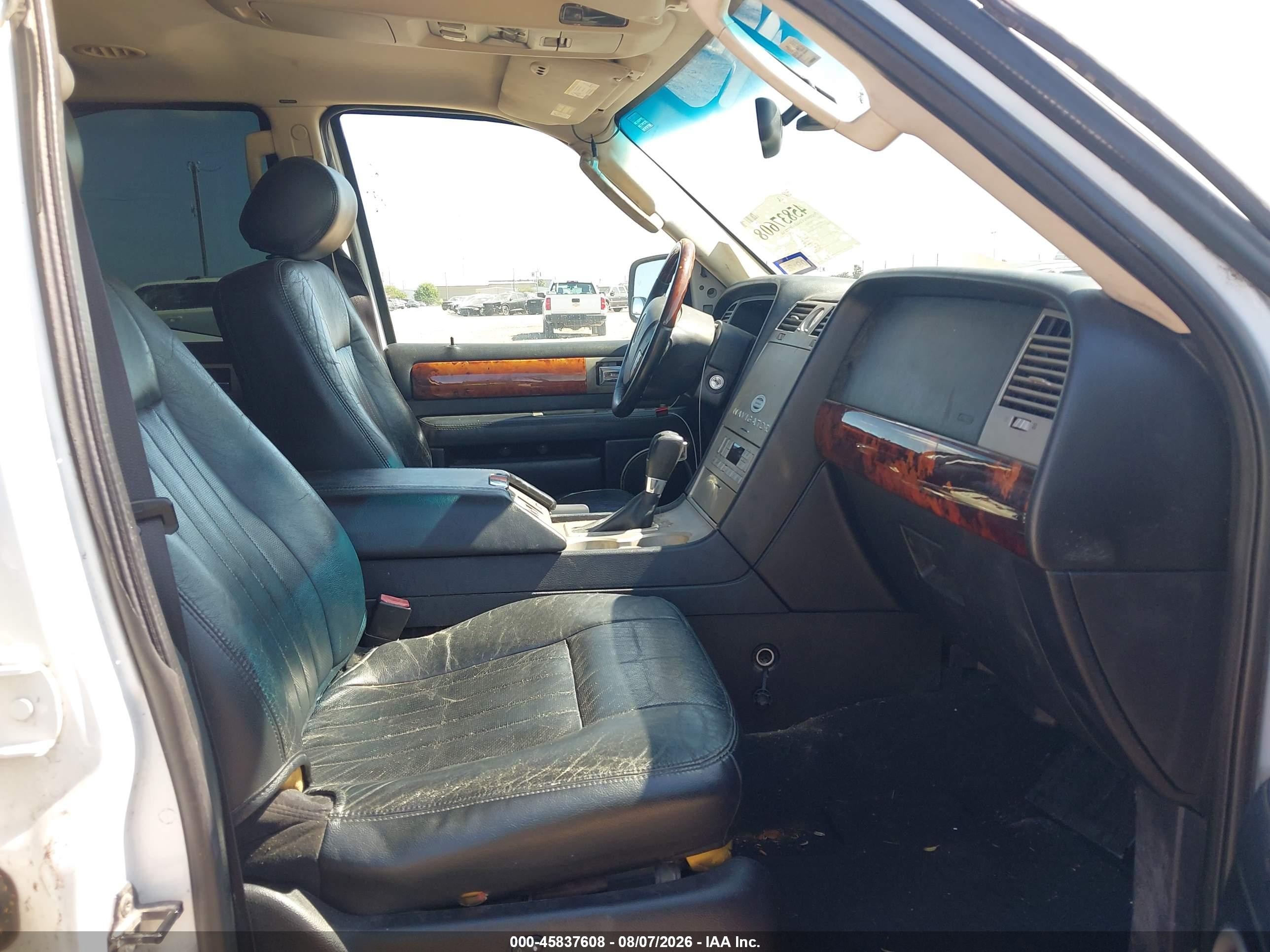 2003 Lincoln Navigator White vin: 5LMFU27R93LJ26271