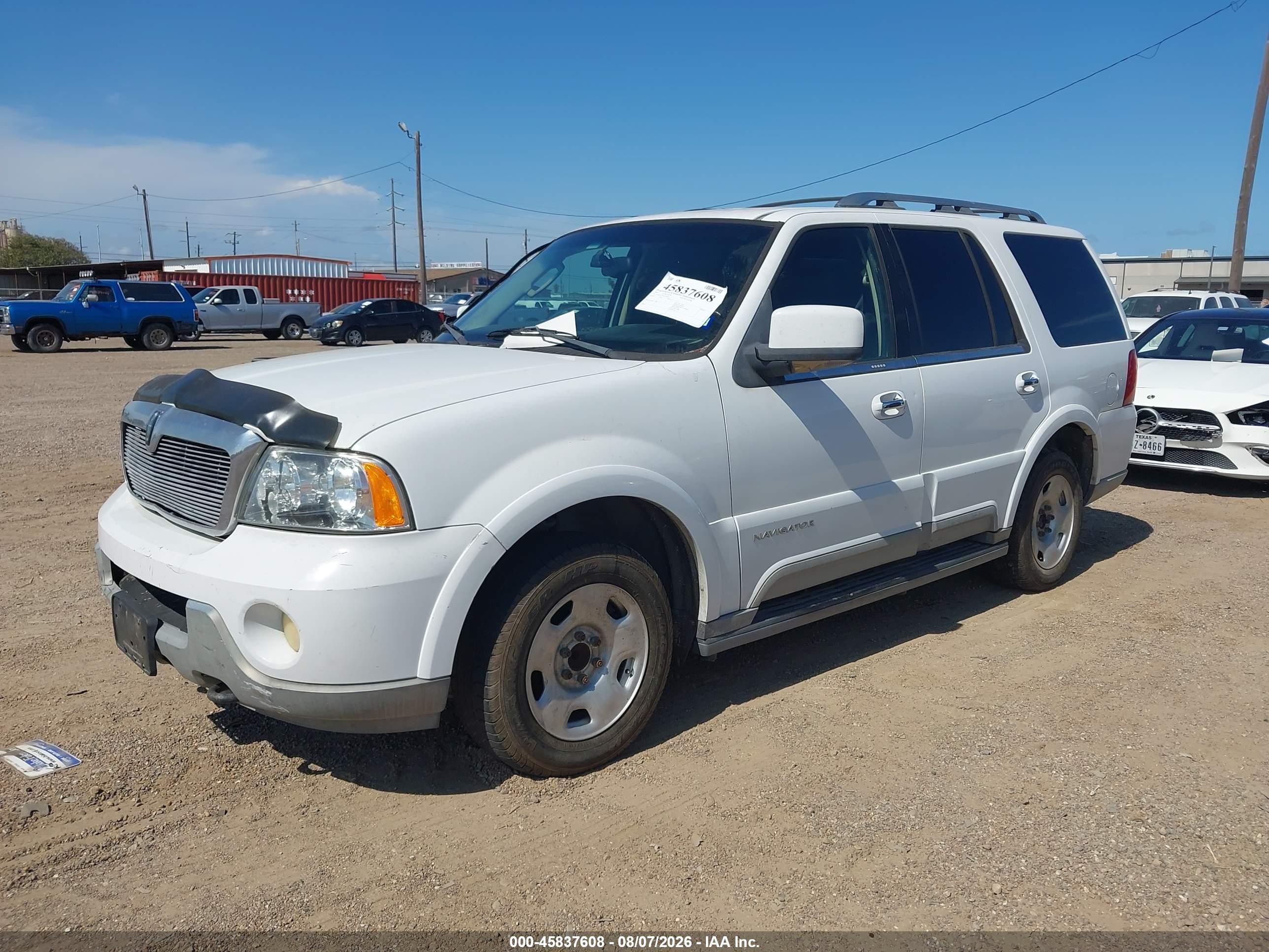 2003 Lincoln Navigator White vin: 5LMFU27R93LJ26271