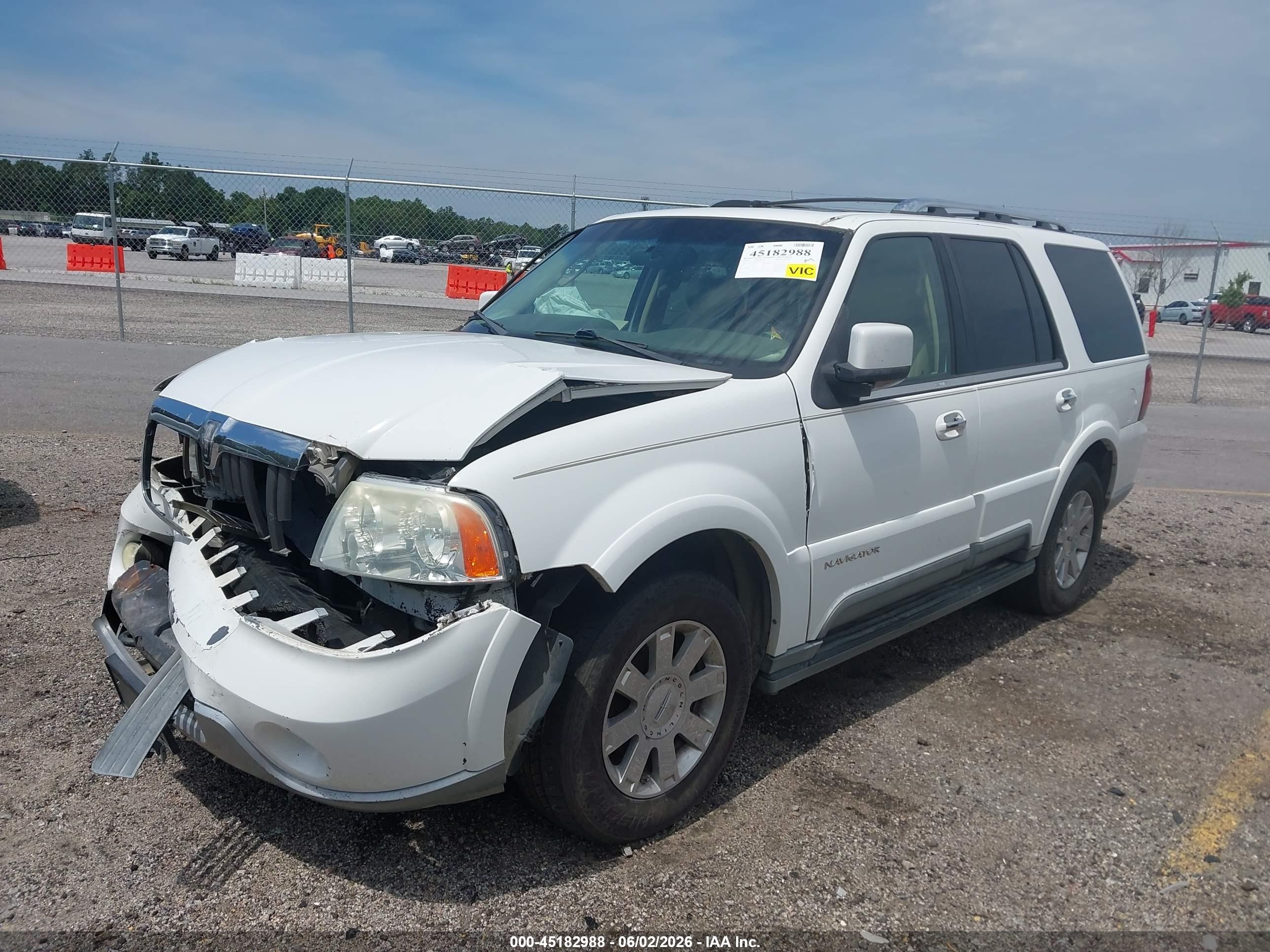 2004 Lincoln Navigator   White vin: 5LMFU27RX4LJ41170