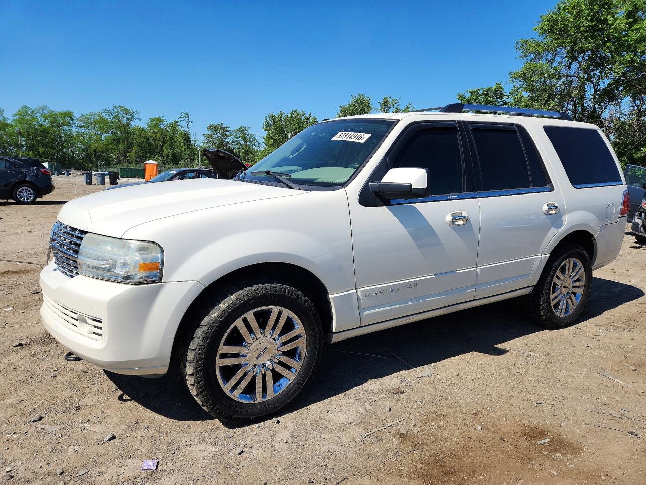2008 Lincoln Navigator White vin: 5LMFU28548LJ07338