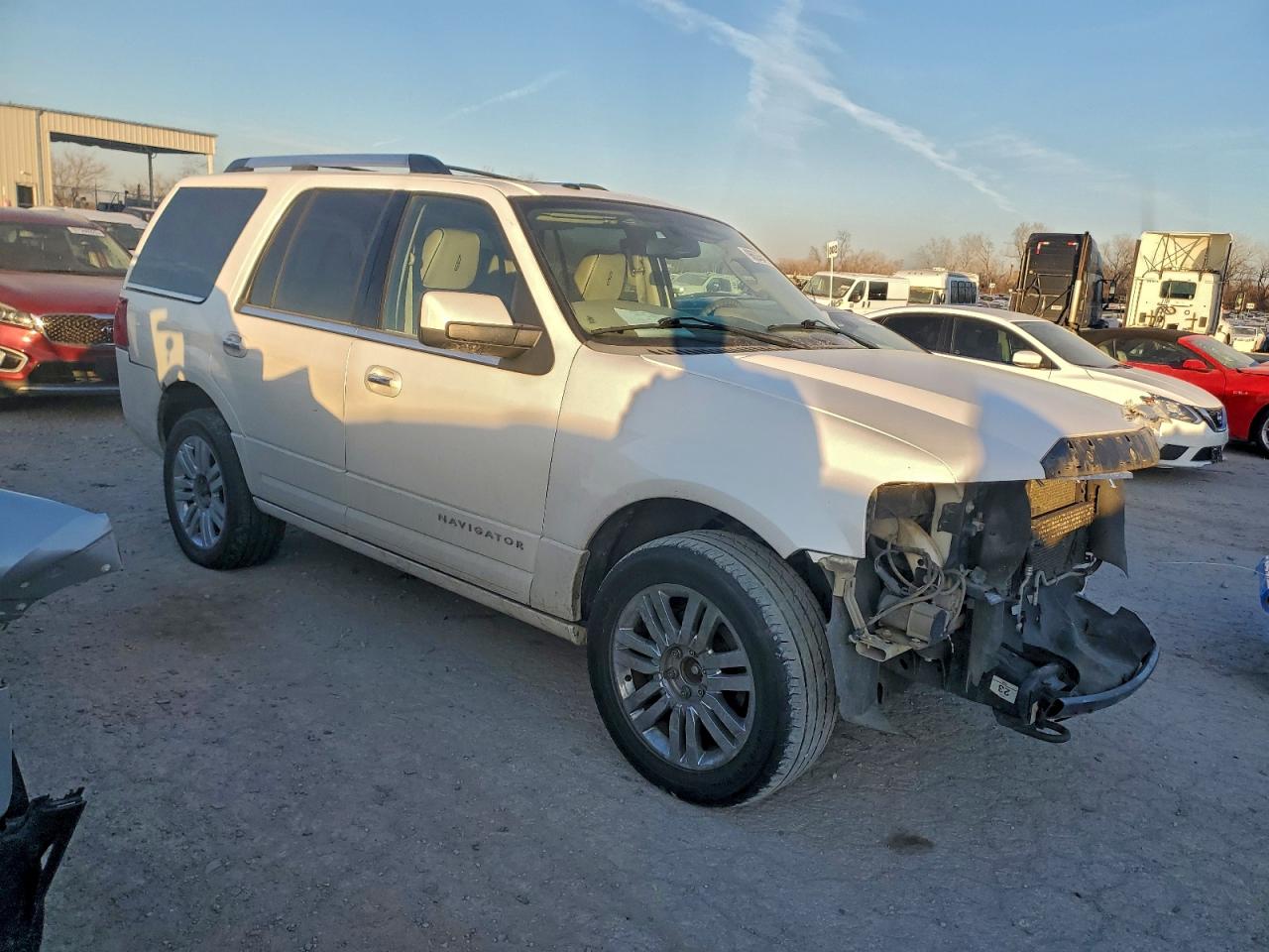 2009 Lincoln Navigator White vin: 5LMFU28559EJ00212