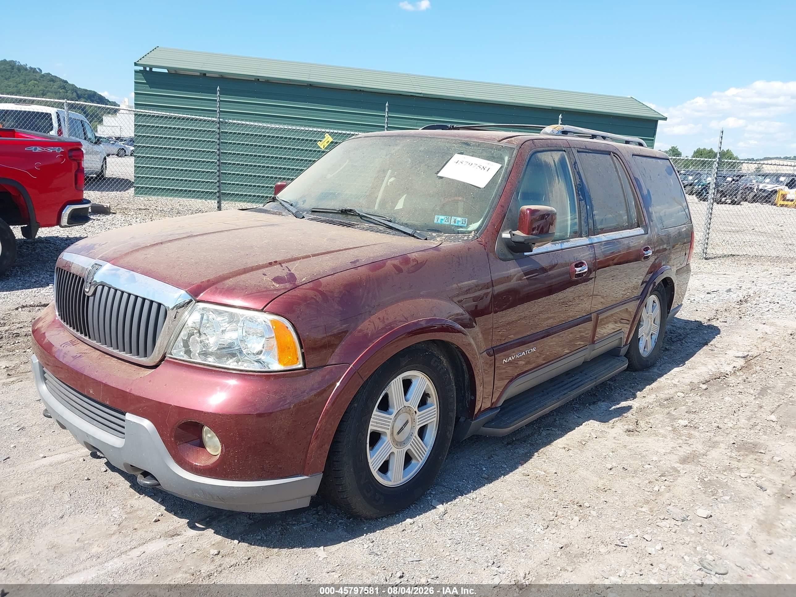 2003 Lincoln Navigator   Красный vin: 5LMFU28R03LJ43541