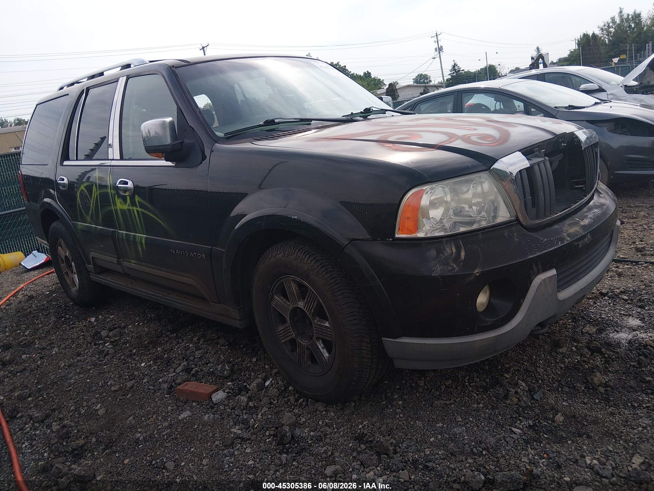 2004 Lincoln Navigator   Черный vin: 5LMFU28R14LJ10324