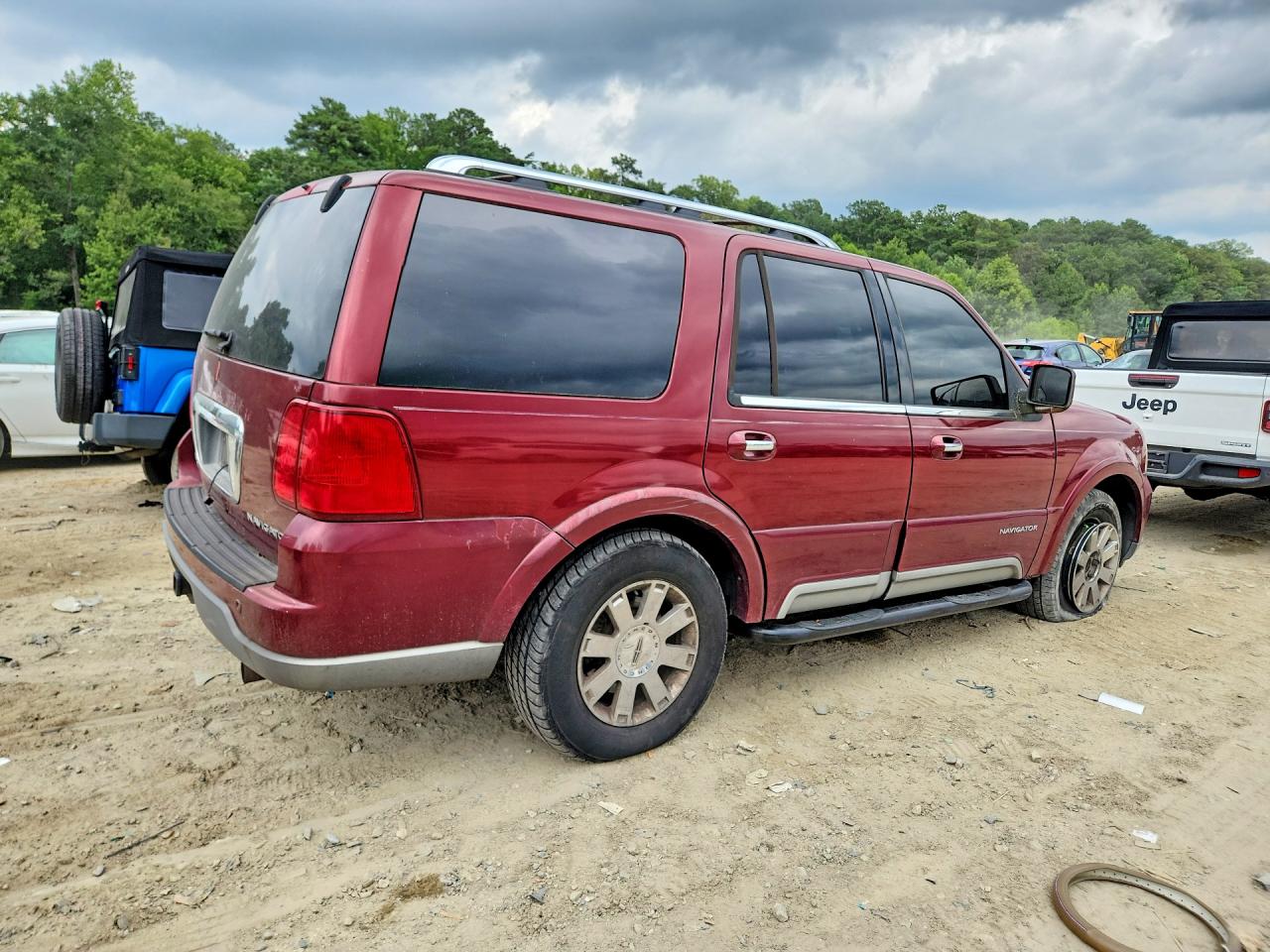 2004 Lincoln Navigator Burgundy vin: 5LMFU28R54LJ20760