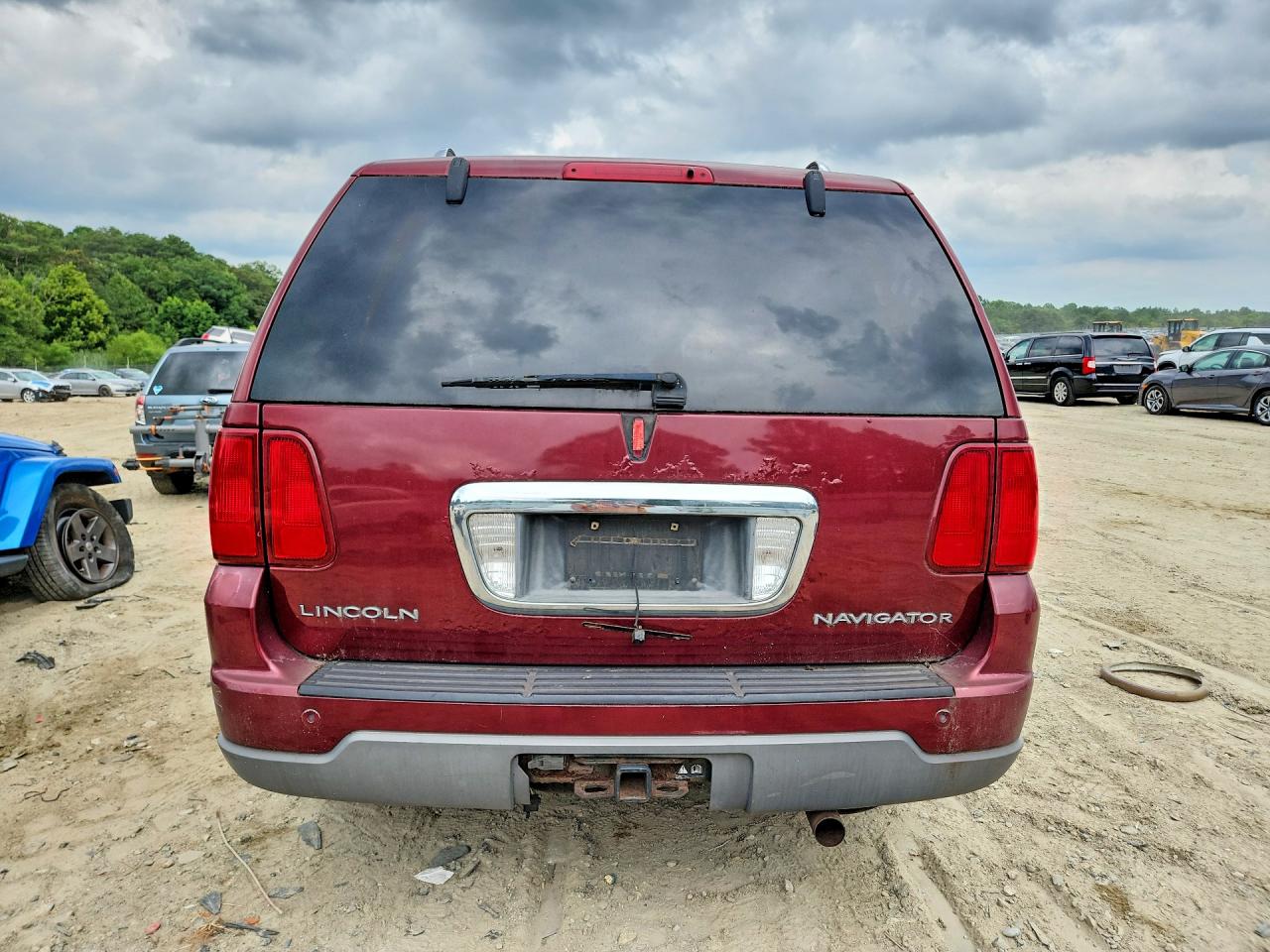 2004 Lincoln Navigator Burgundy vin: 5LMFU28R54LJ20760
