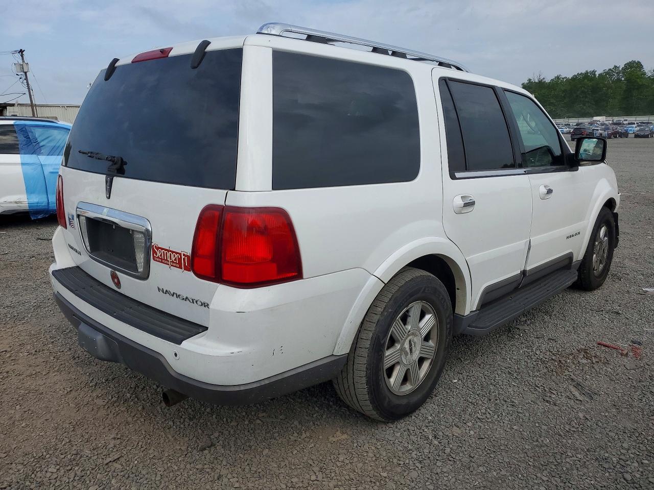 2003 Lincoln Navigator White vin: 5LMFU28R63LJ46458
