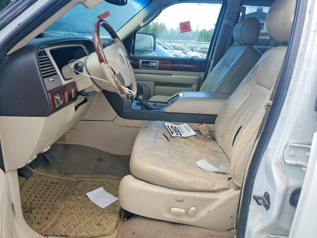 2003 Lincoln Navigator White vin: 5LMFU28R73LJ43875