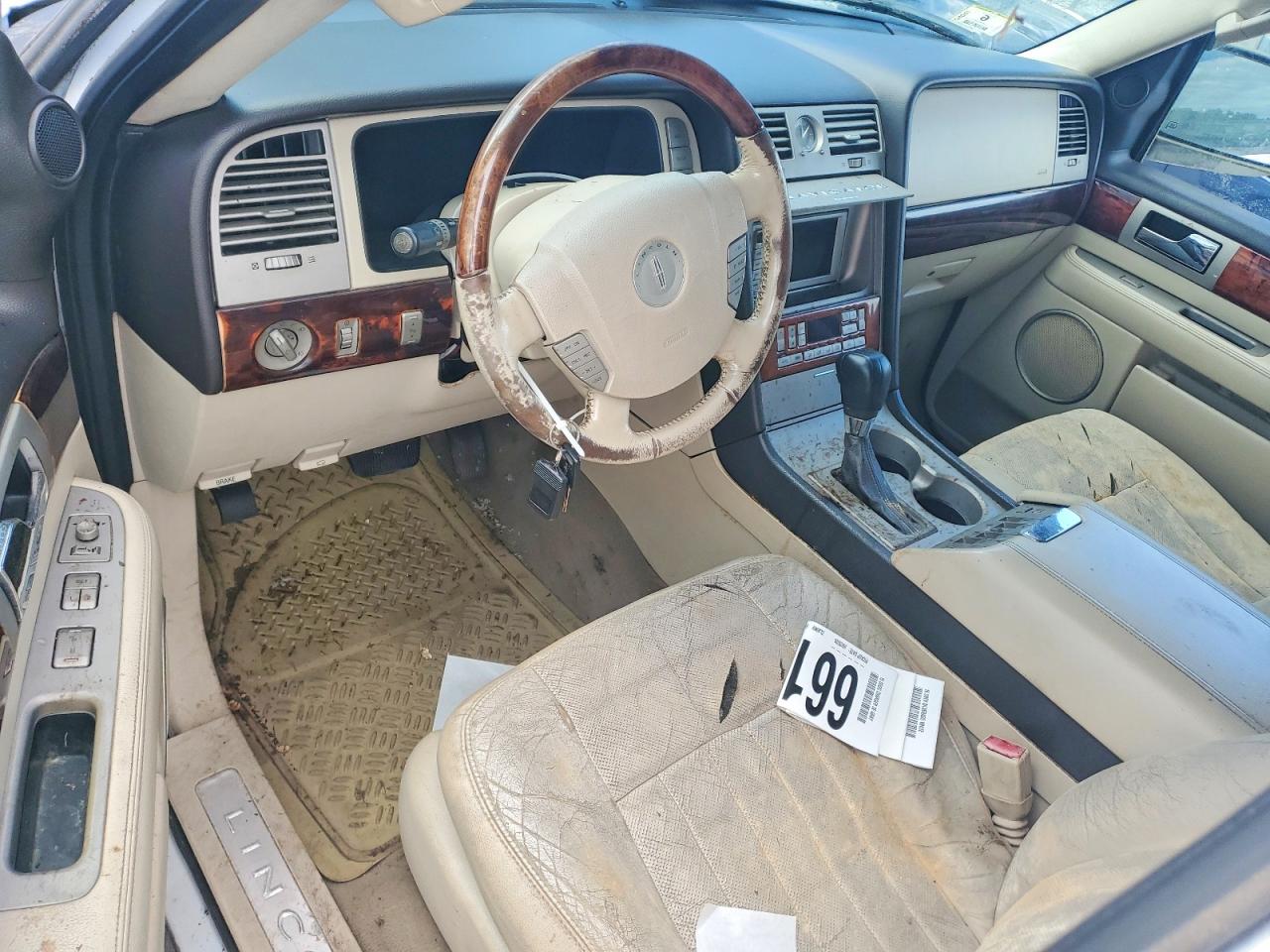 2003 Lincoln Navigator White vin: 5LMFU28R73LJ43875