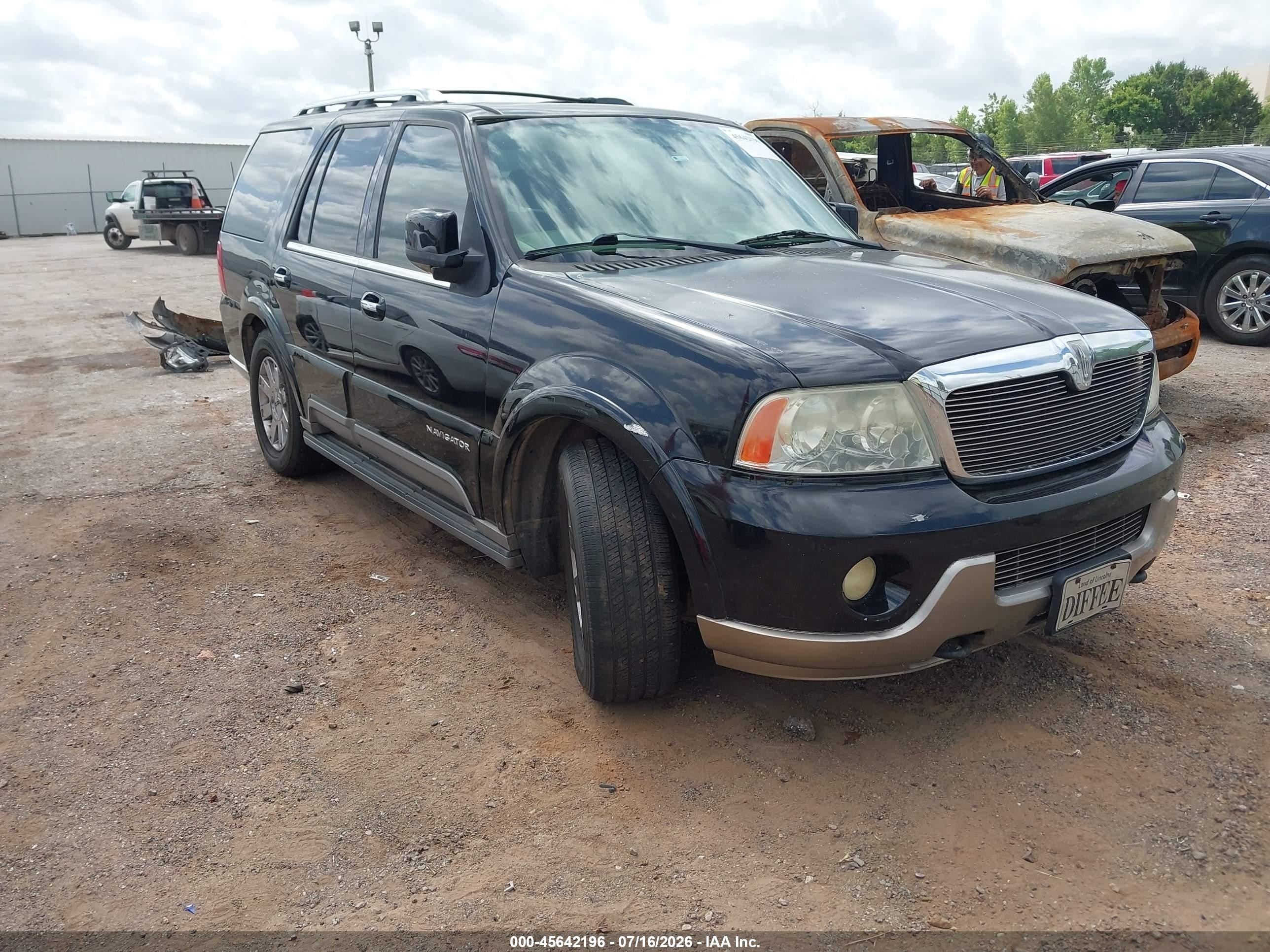 2004 Lincoln Navigator   Черный vin: 5LMFU28R94LJ04125