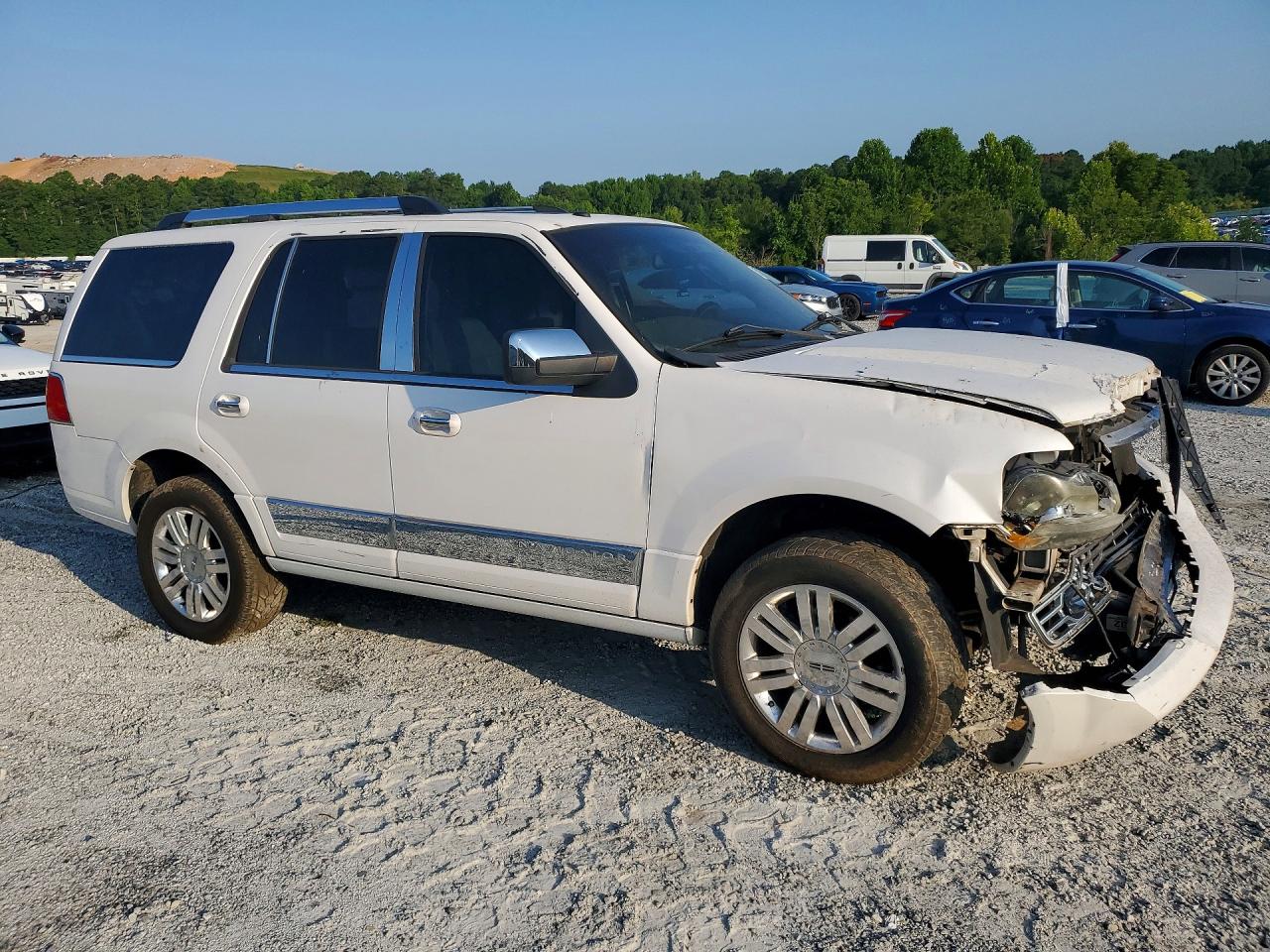 2012 Lincoln Navigator Белый vin: 5LMJJ2H51CEL02121