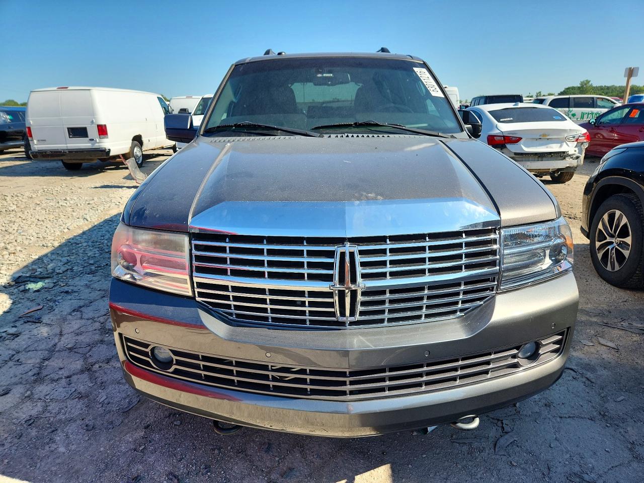 2014 Lincoln Navigator Gray vin: 5LMJJ2H5XEEL07269