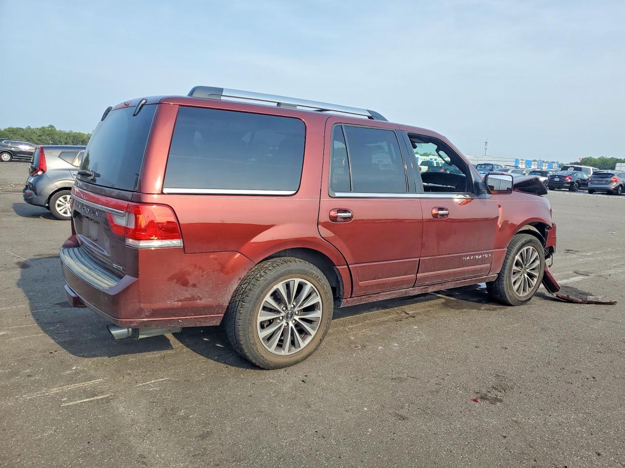 2015 Lincoln Navigator Burgundy vin: 5LMJJ2HT1FEJ15089
