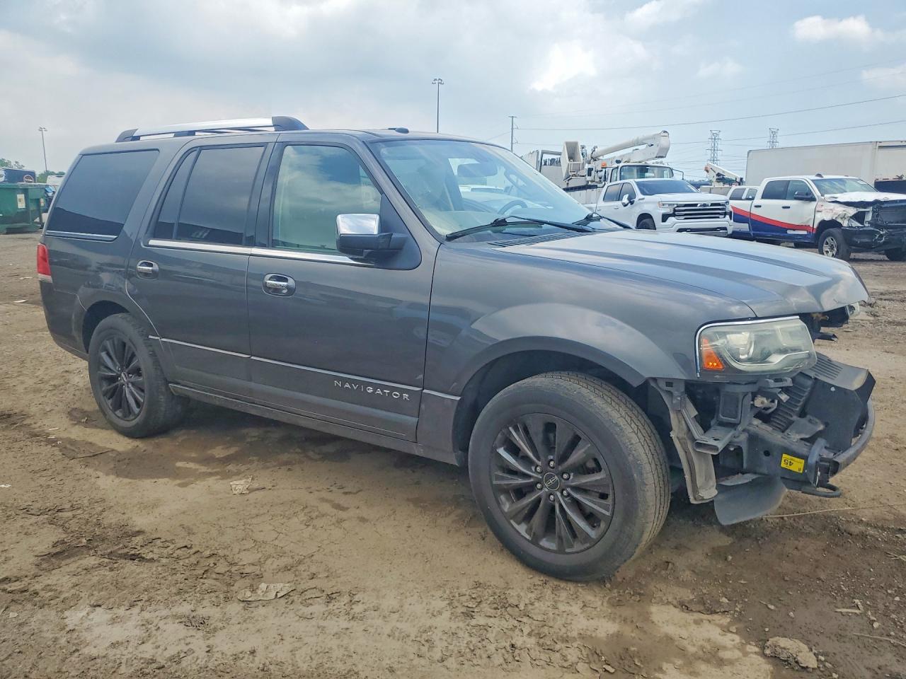 2015 Lincoln Navigator Gray vin: 5LMJJ2HT2FEJ04117