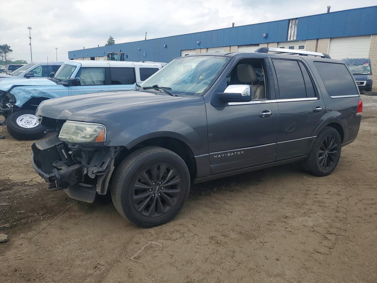 2015 Lincoln Navigator Gray vin: 5LMJJ2HT2FEJ04117
