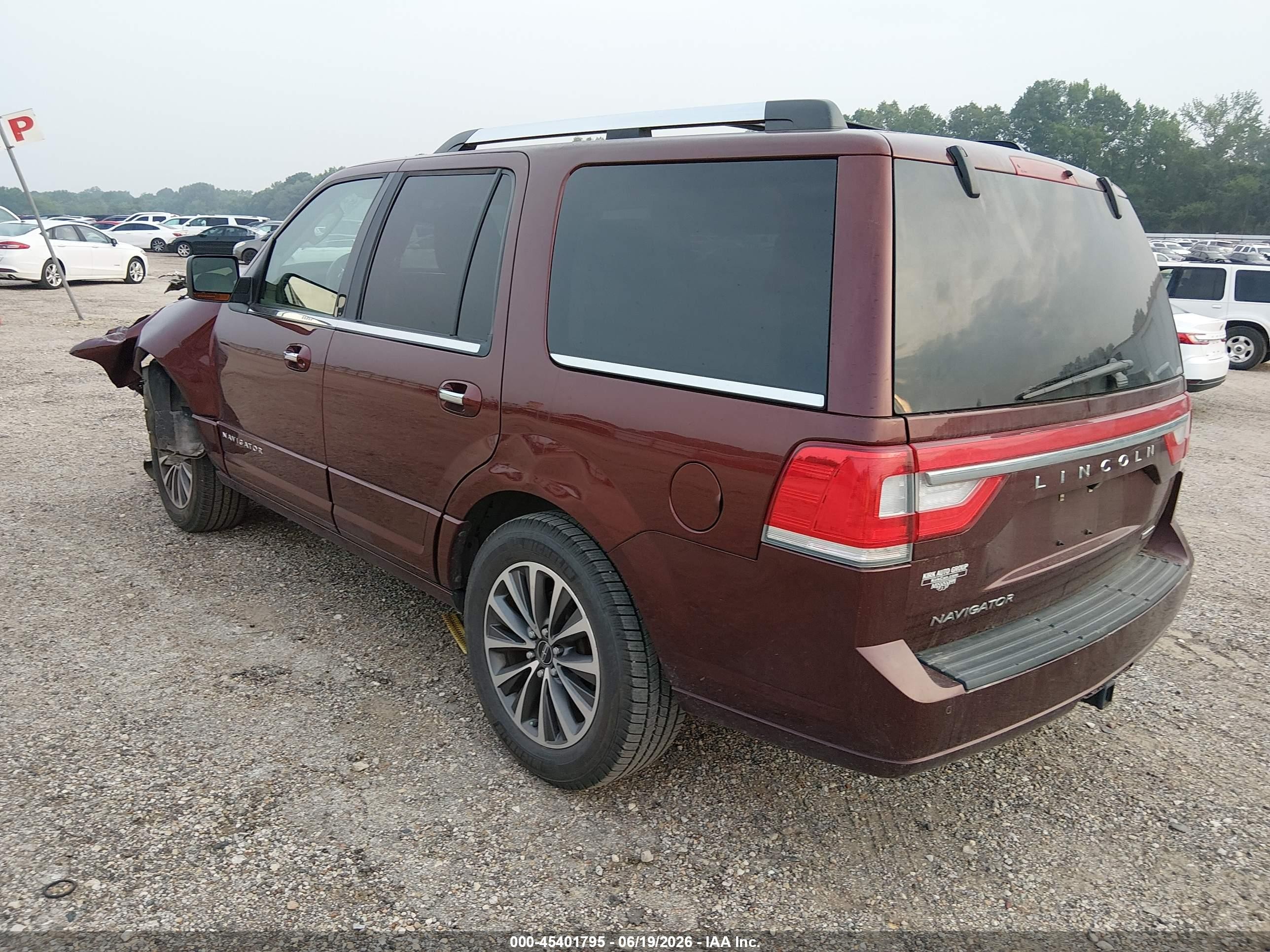 2015 Lincoln Navigator   Burgundy vin: 5LMJJ2HT3FEJ14087